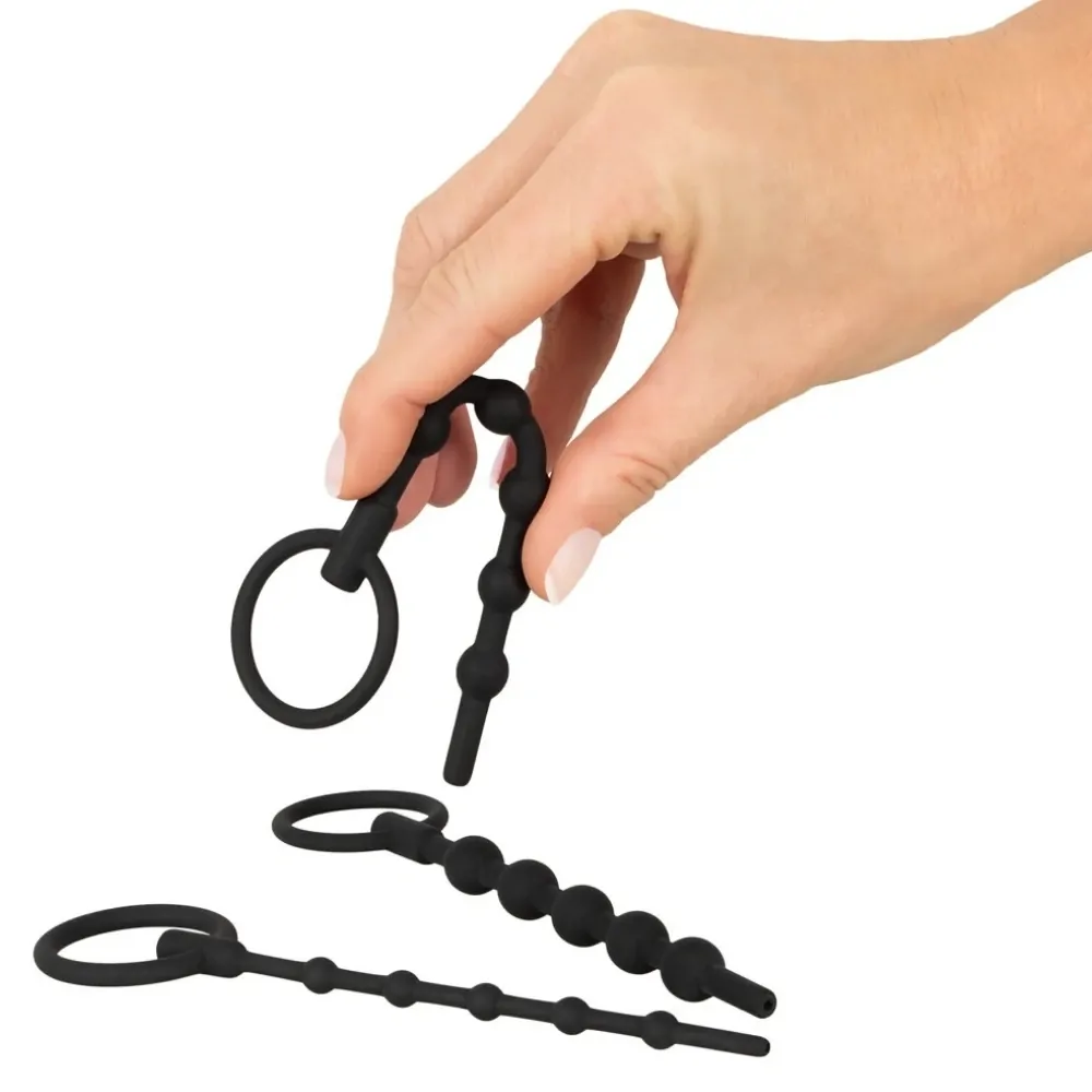3’lü Silikon Penis Plug Başlangıç Seti (S, M, L Boy)