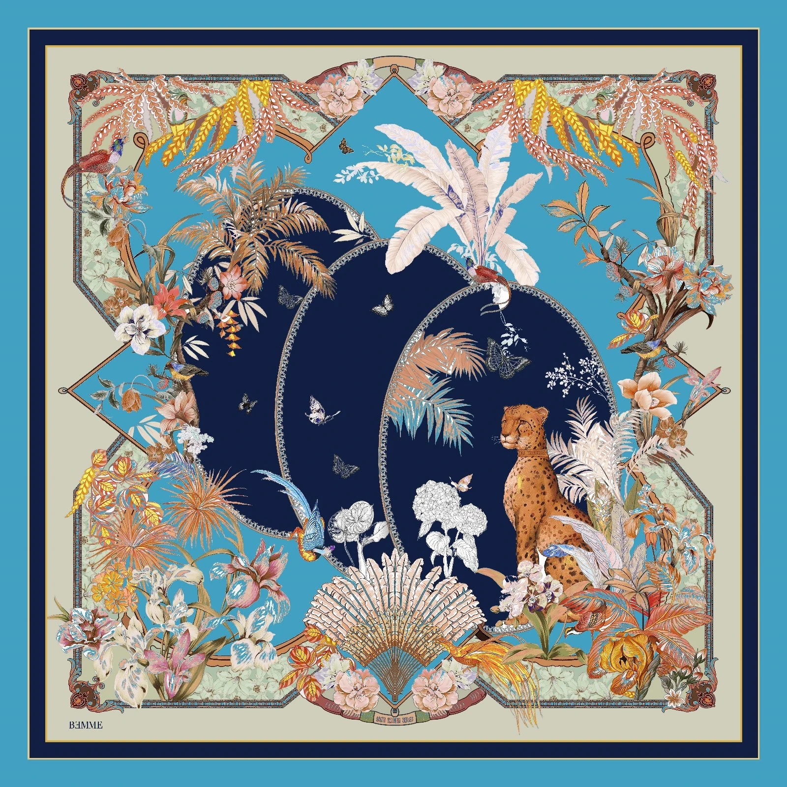 Velora Omuz Şalı  - Lacivert