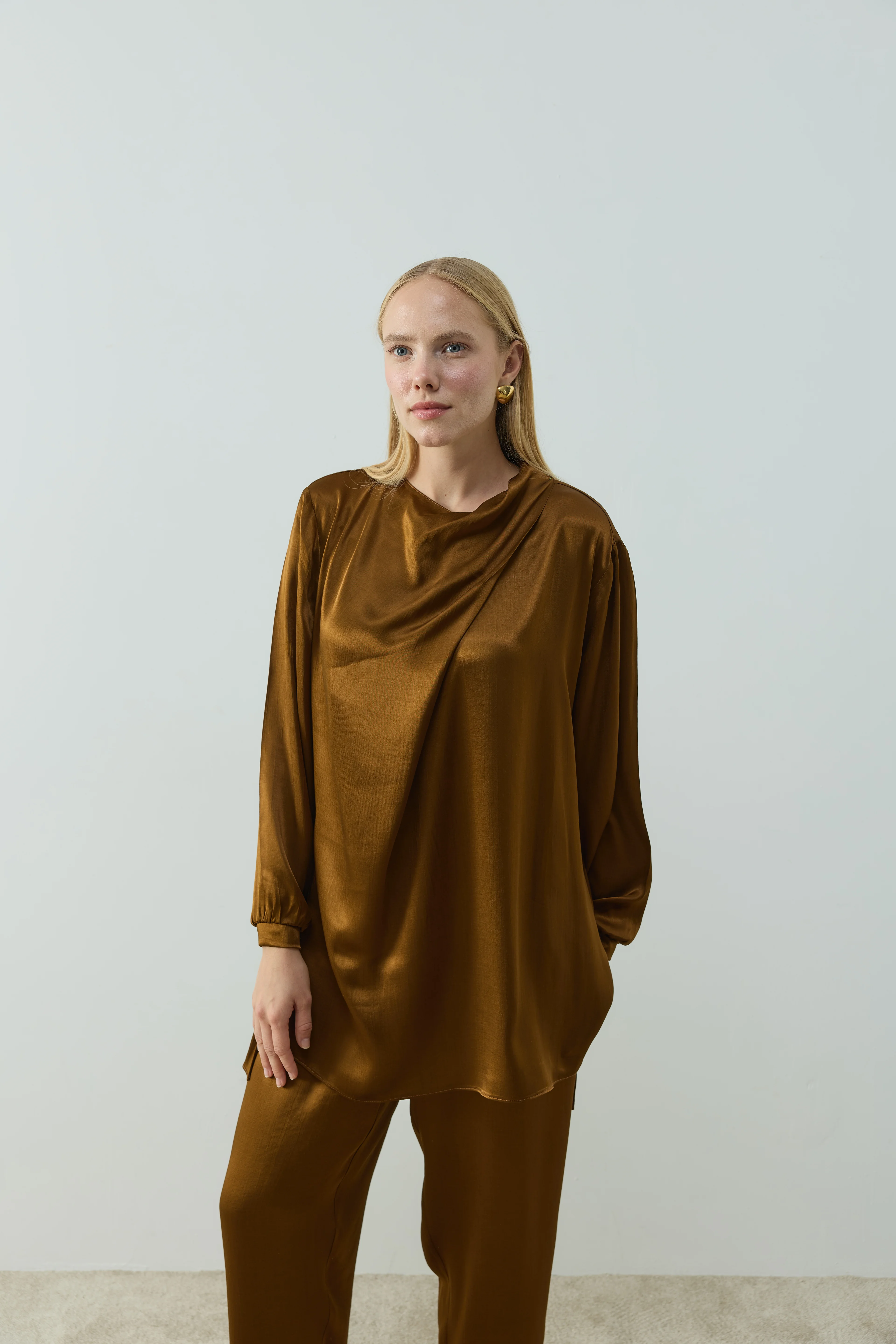 Amora İkili Takım - Kahverengi