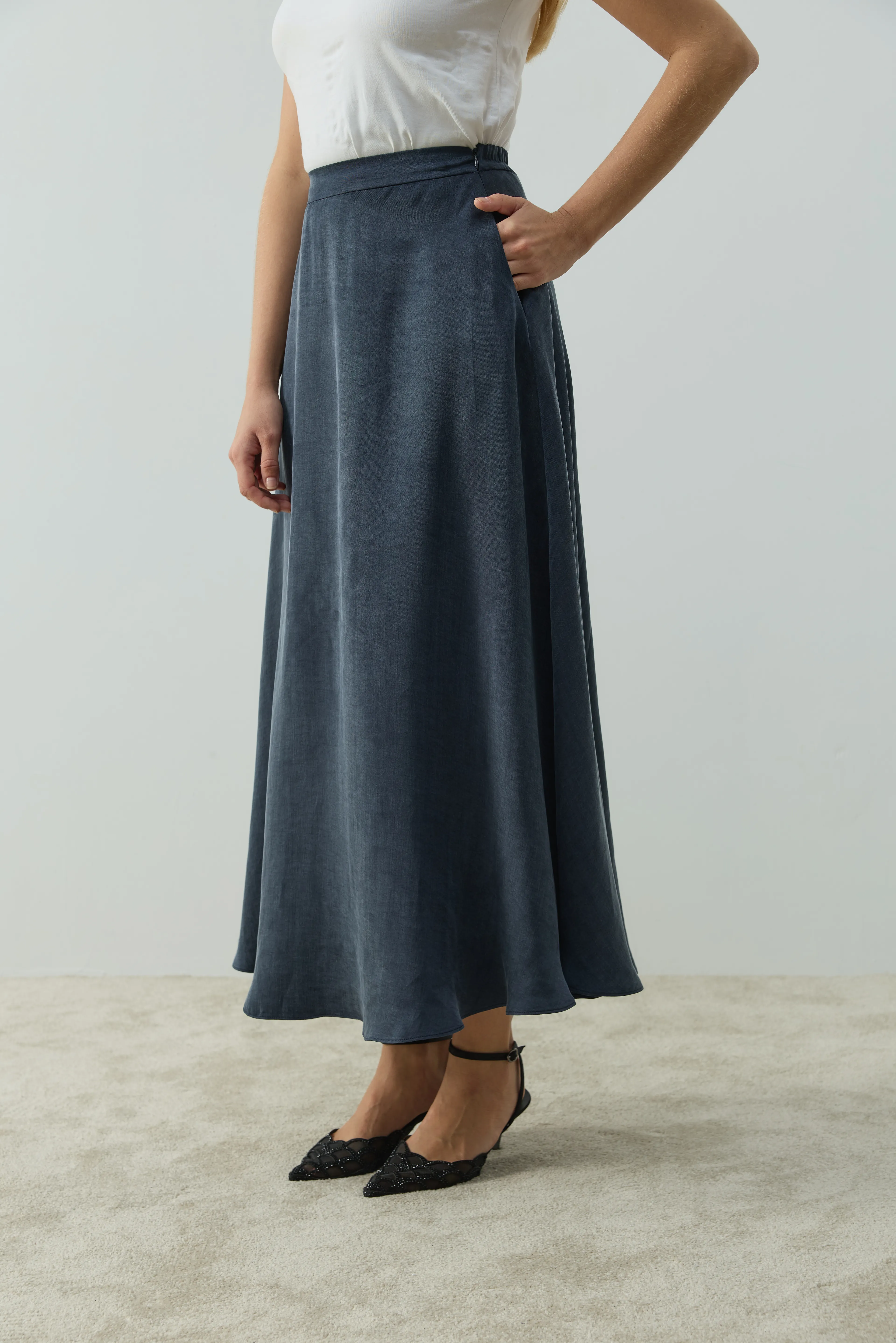 Nuve Kupra Etek - Lacivert