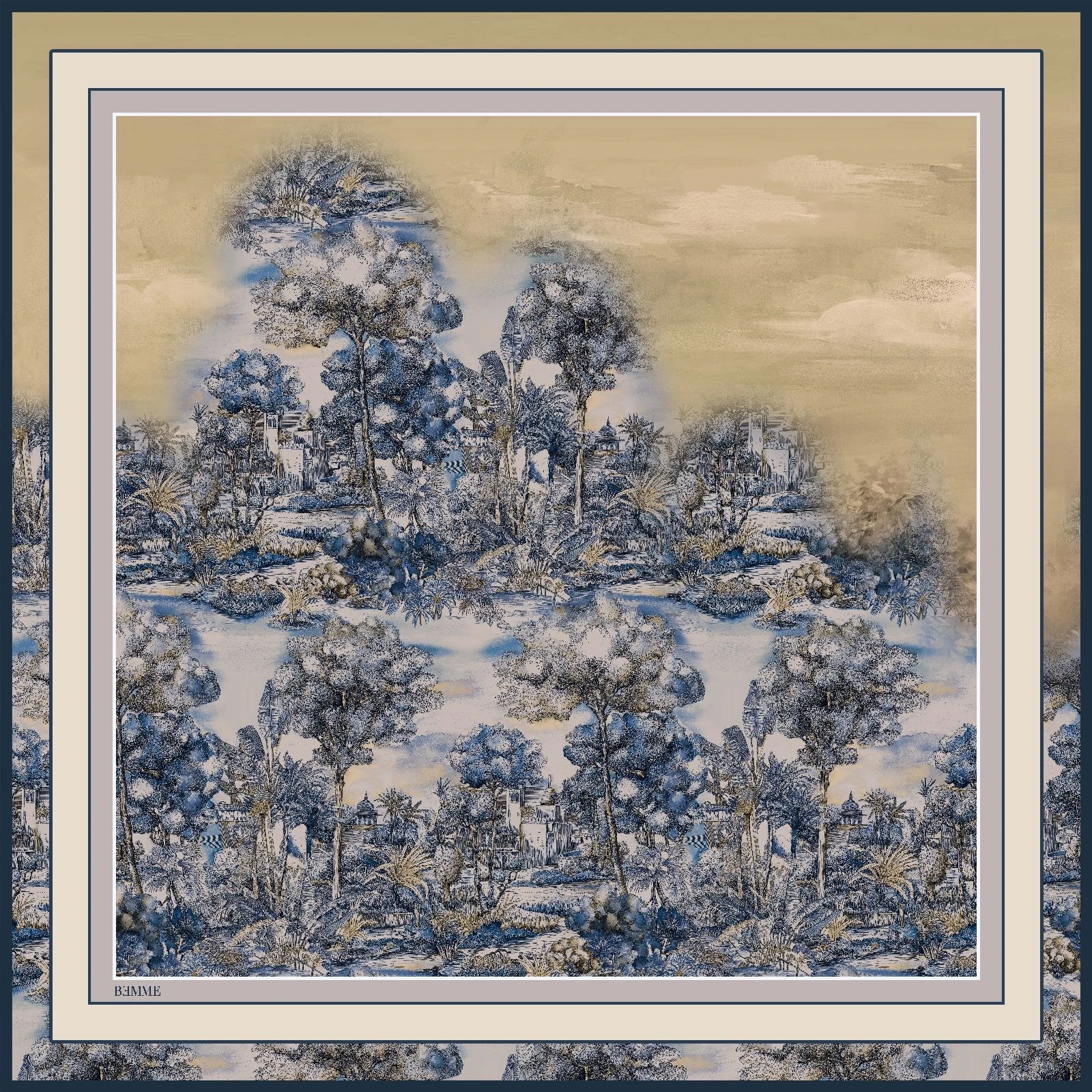 Verona Omuz Şalı  - Lacivert