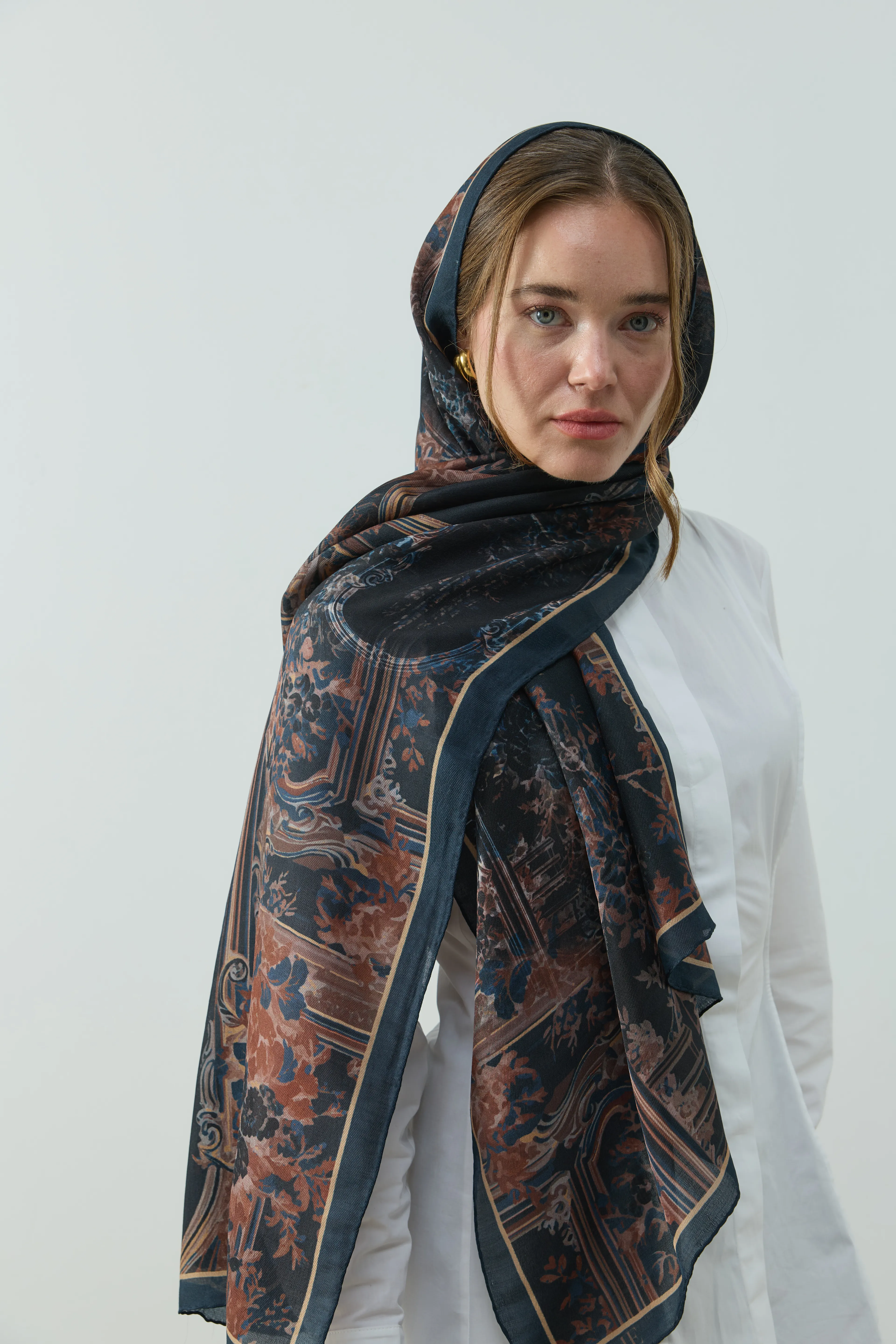 Rynel Şal  - Lacivert