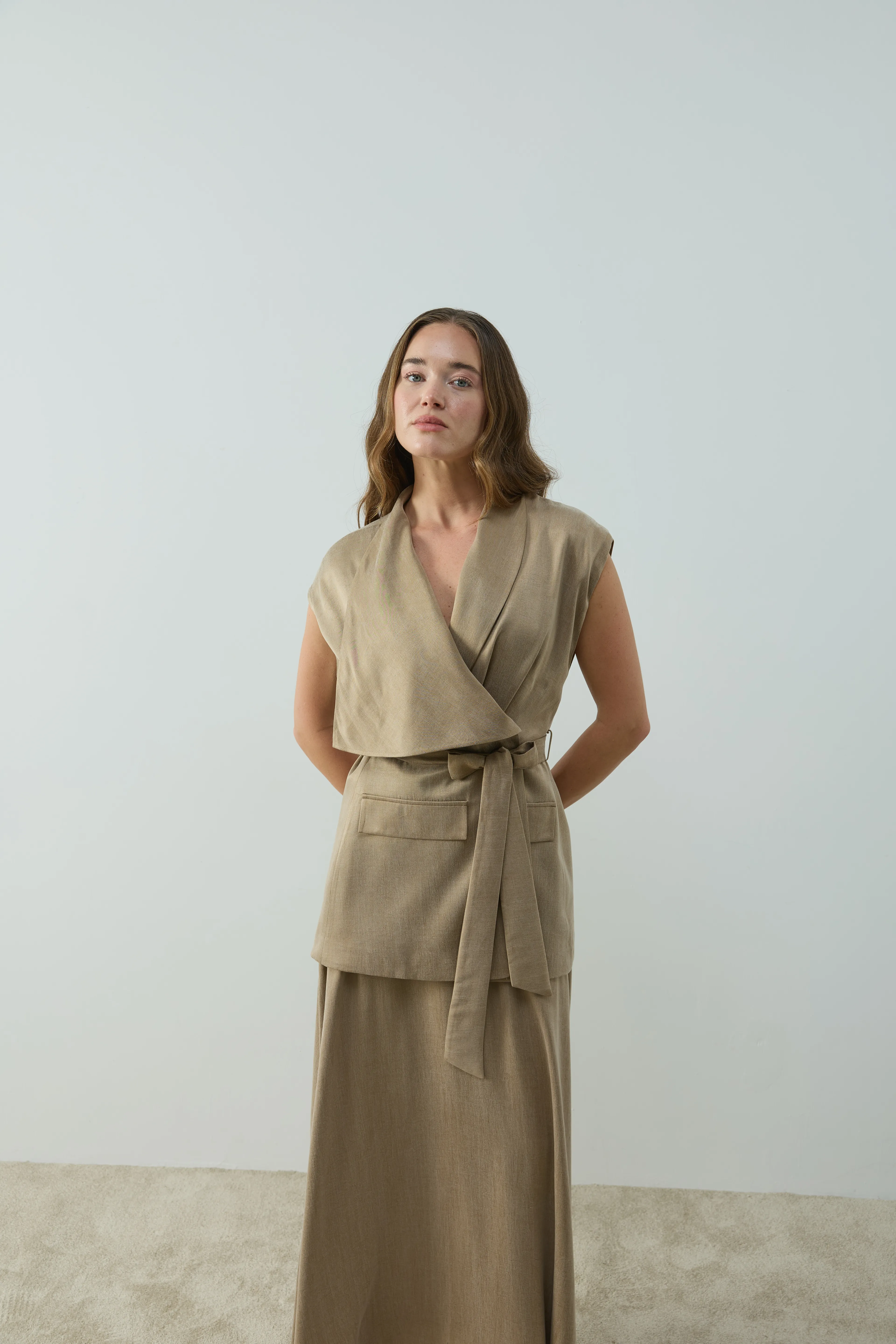 Valora Kupra Yelek - Krem