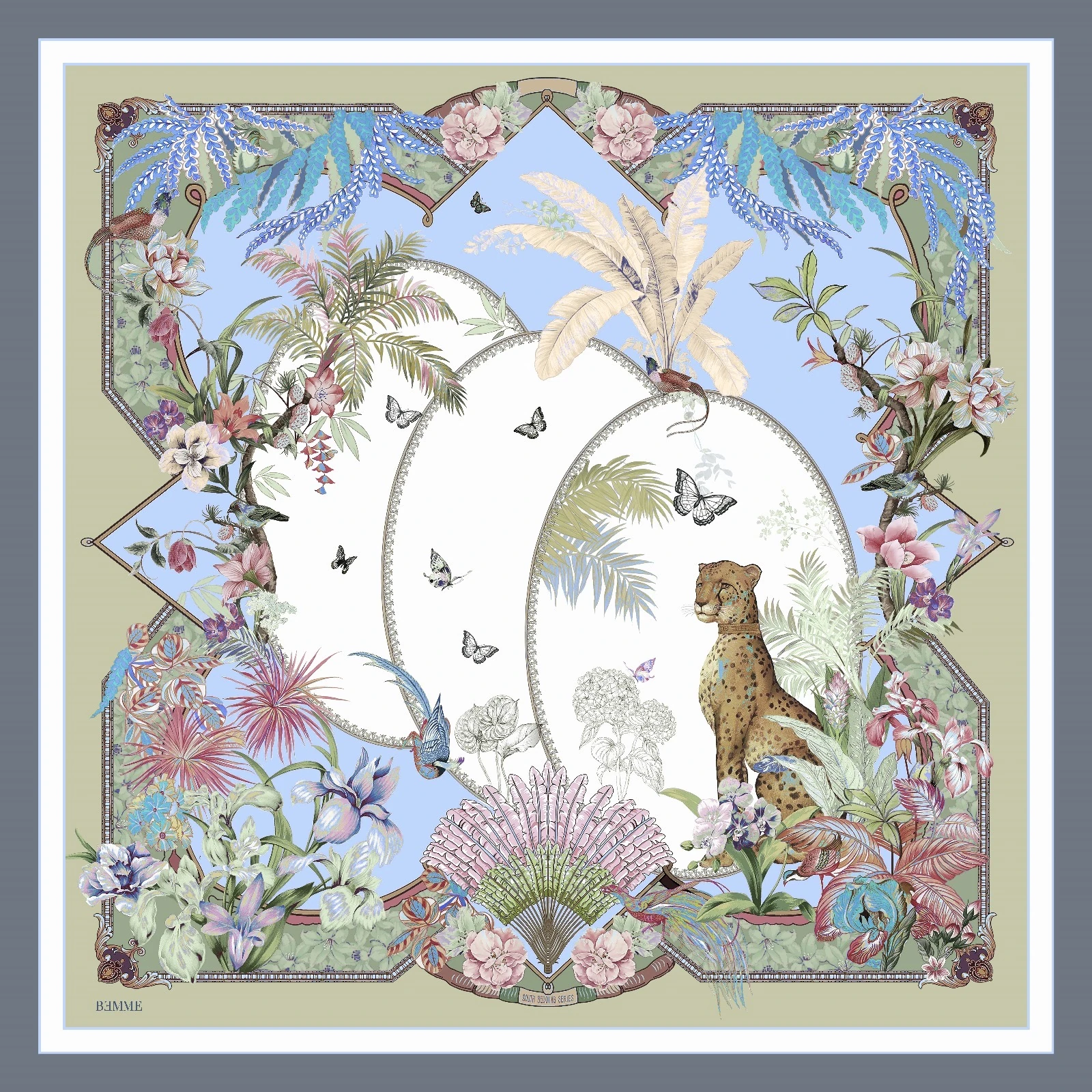 Velora Omuz Şalı  - Mavi