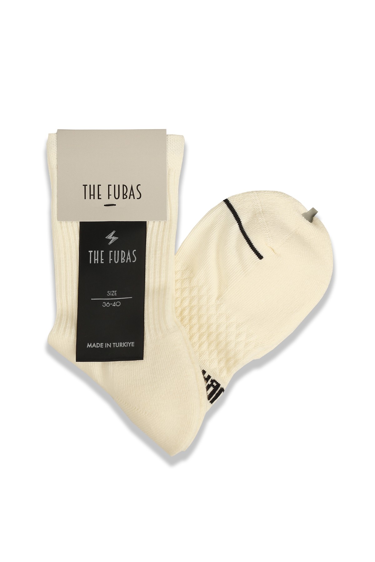 Fubas Embroidered Crew Socks