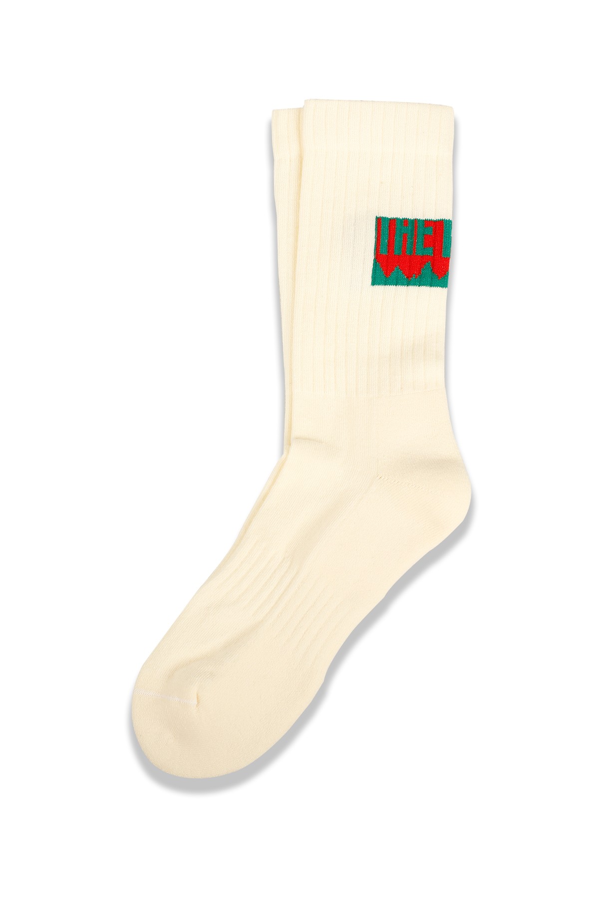 Flame Stamp Socks - EKRU