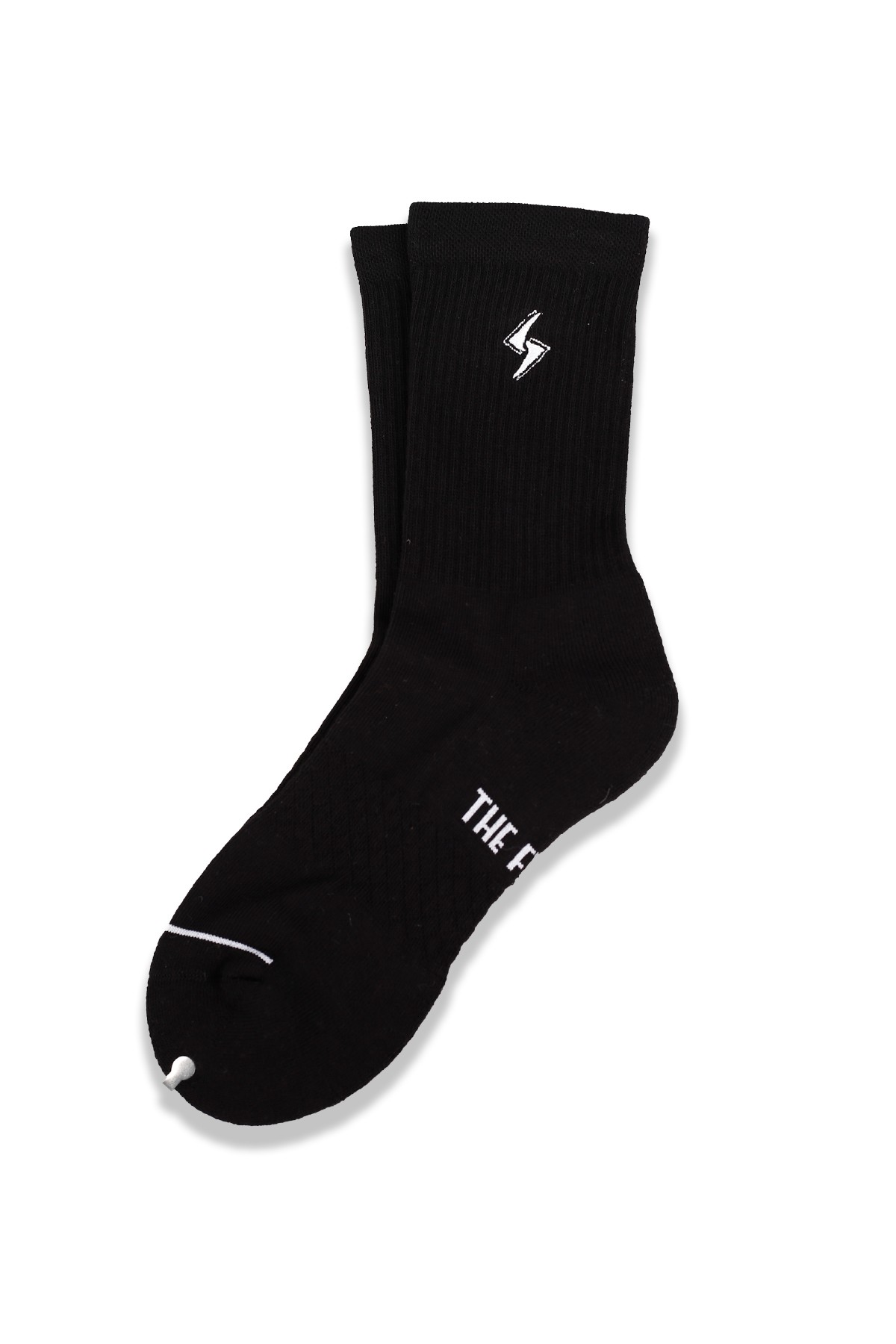 Logo Embroidered Crew Socks - SİYAH