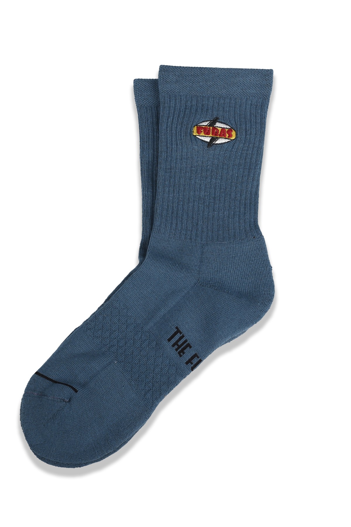 Fubas Embroidered Crew Socks - PETROL YEŞİLİ