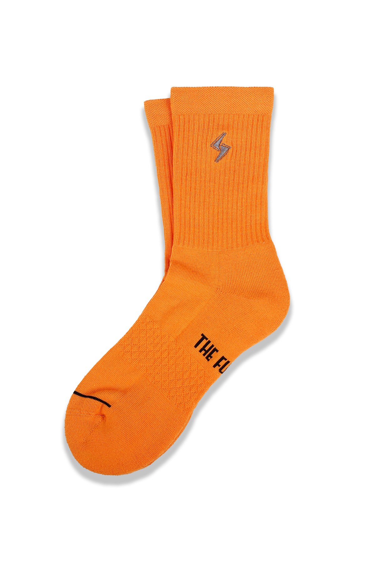 Logo Embroidered Crew Socks - TURUNCU