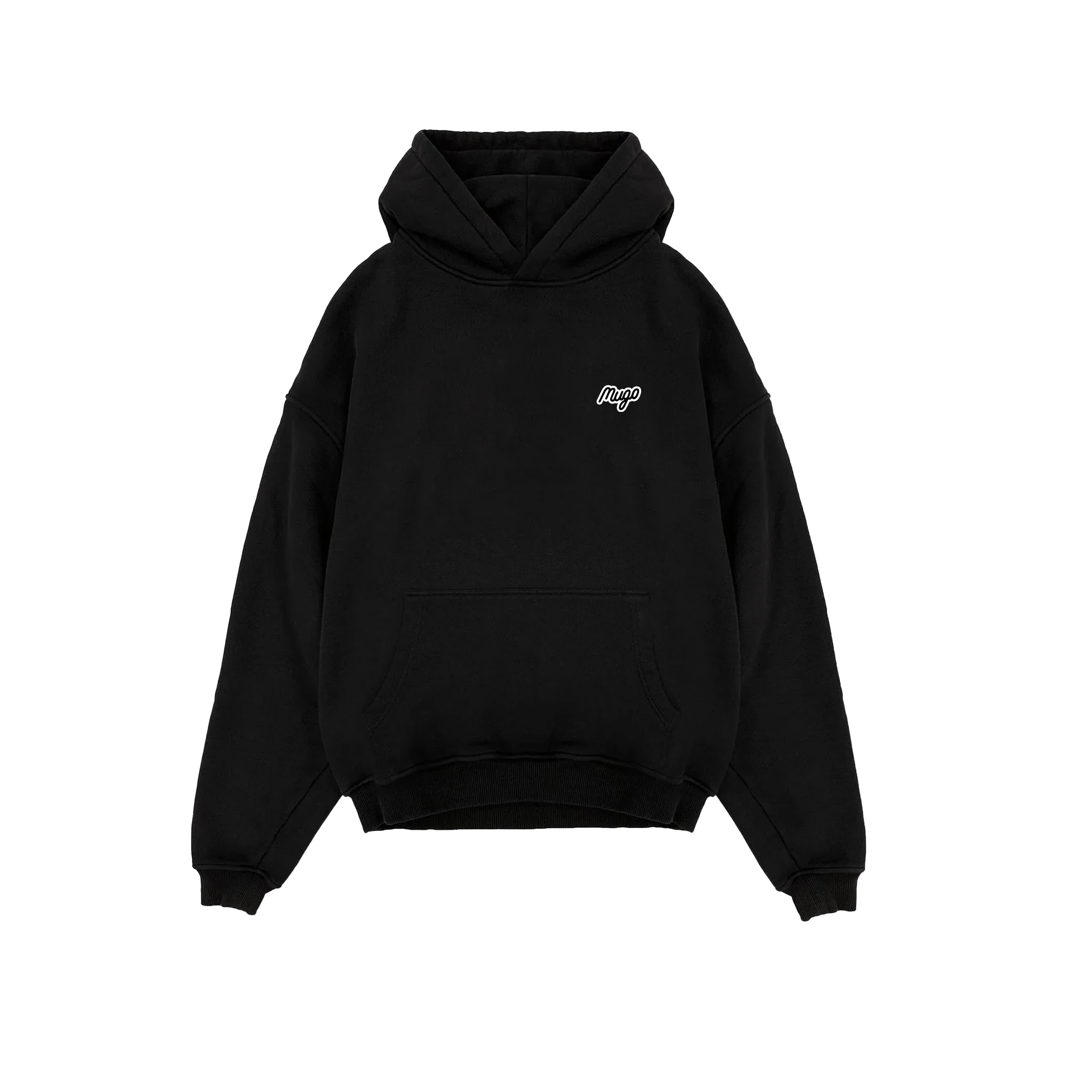 MUGO Basic Unisex Hoodie - Siyah