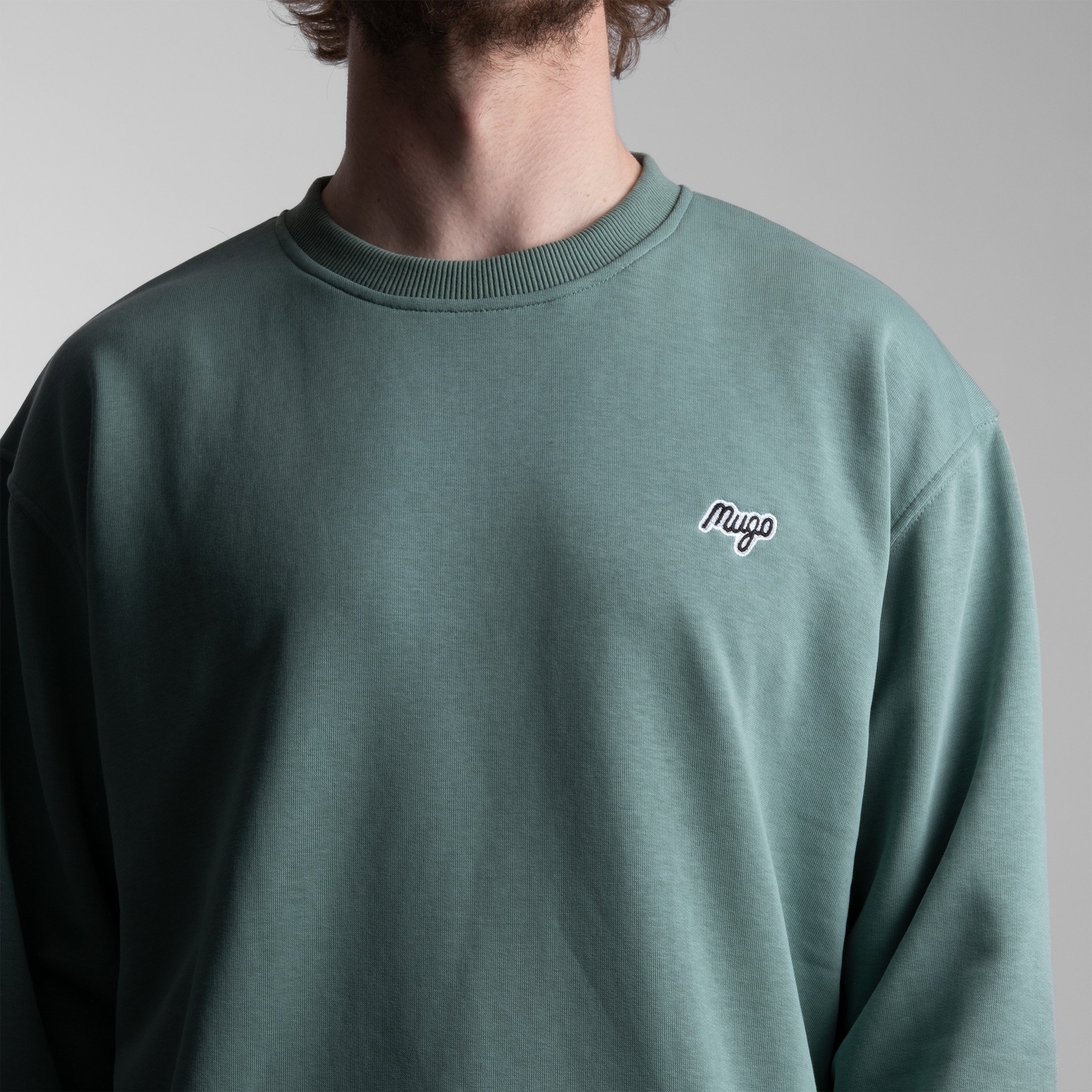 MUGO Basic Unisex Sweatshirt - Su Yeşili