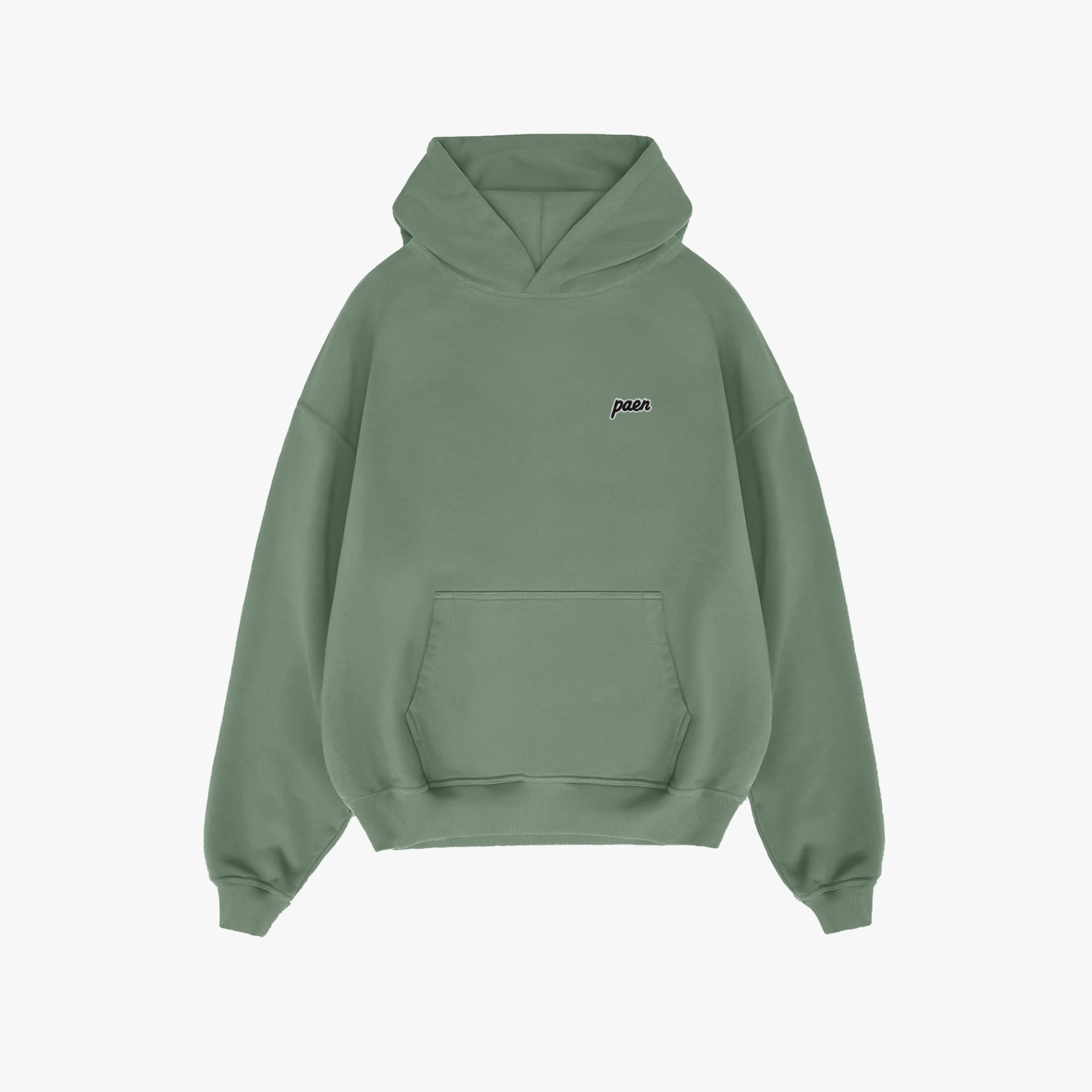PAEN Basic Unisex Hoodie - Zeytin Yeşili