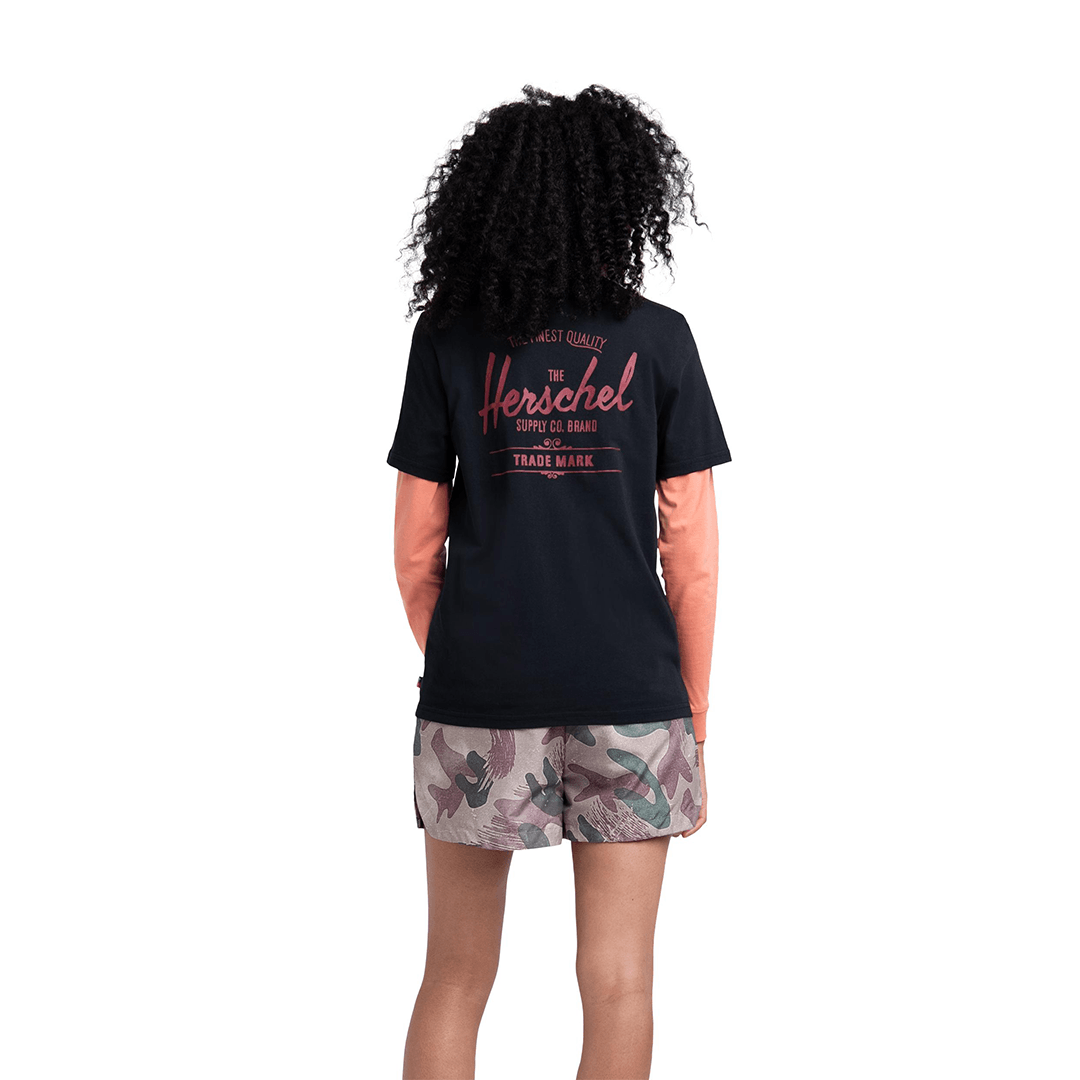 Herschel Tee Sam Classic Logo Black Kadın T-Shirt