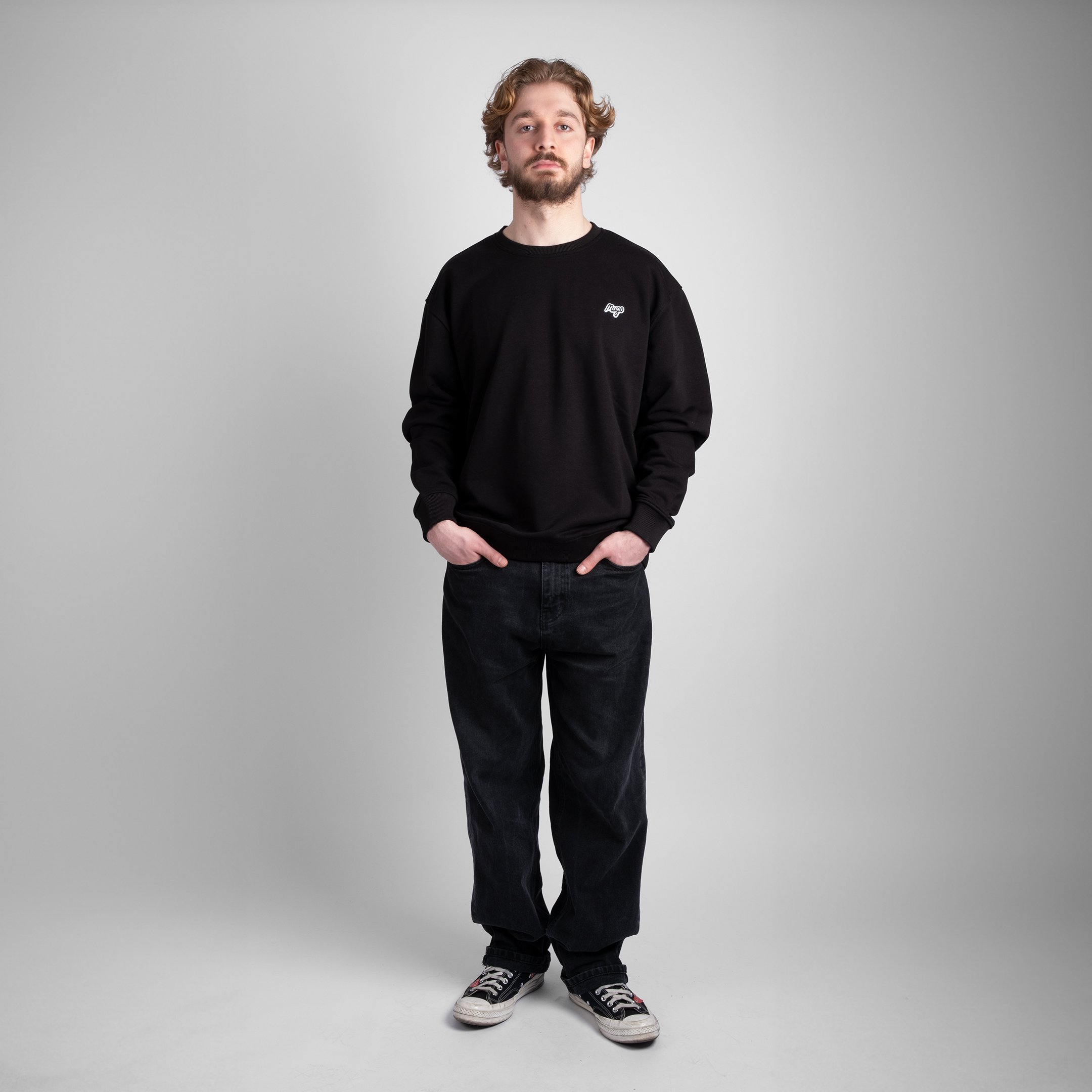 MUGO Basic Unisex Sweatshirt - Siyah