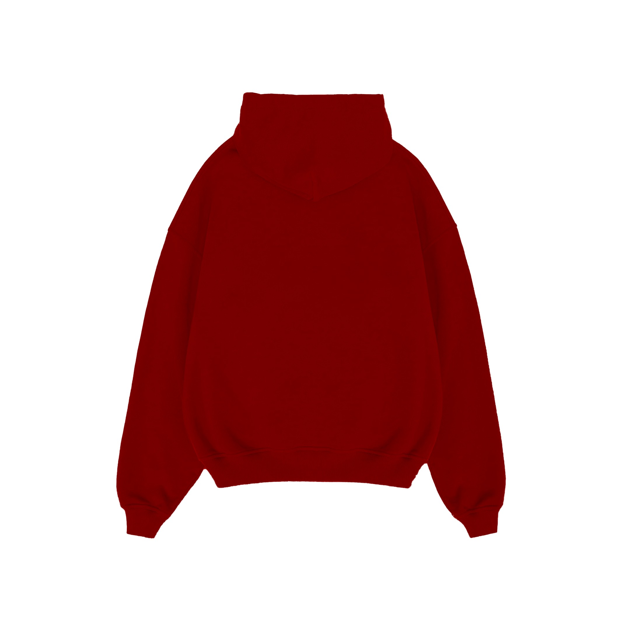 MUGO Basic Unisex Hoodie - Kırmızı