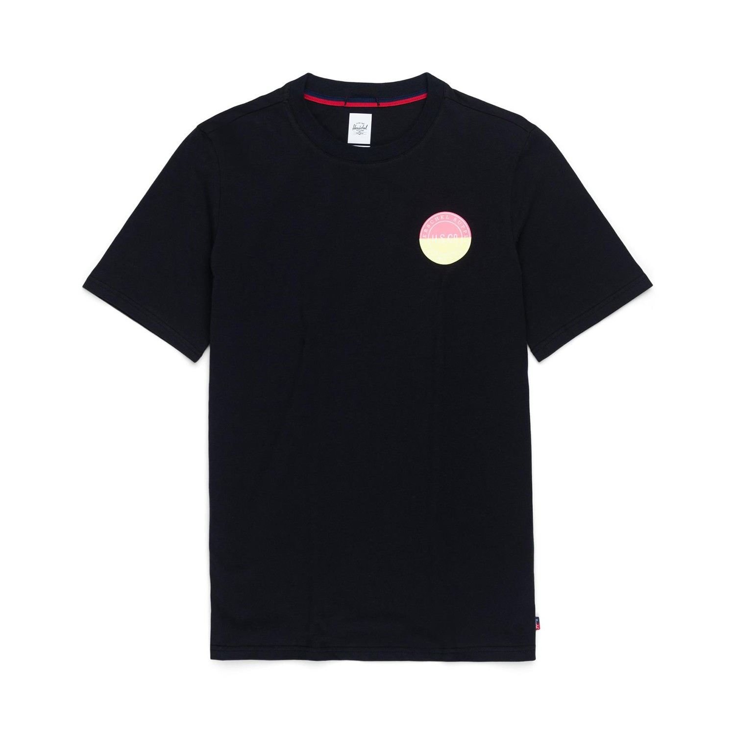 Herschel Tee Two Tone Logo Stamp Black Erkek T-Shirt