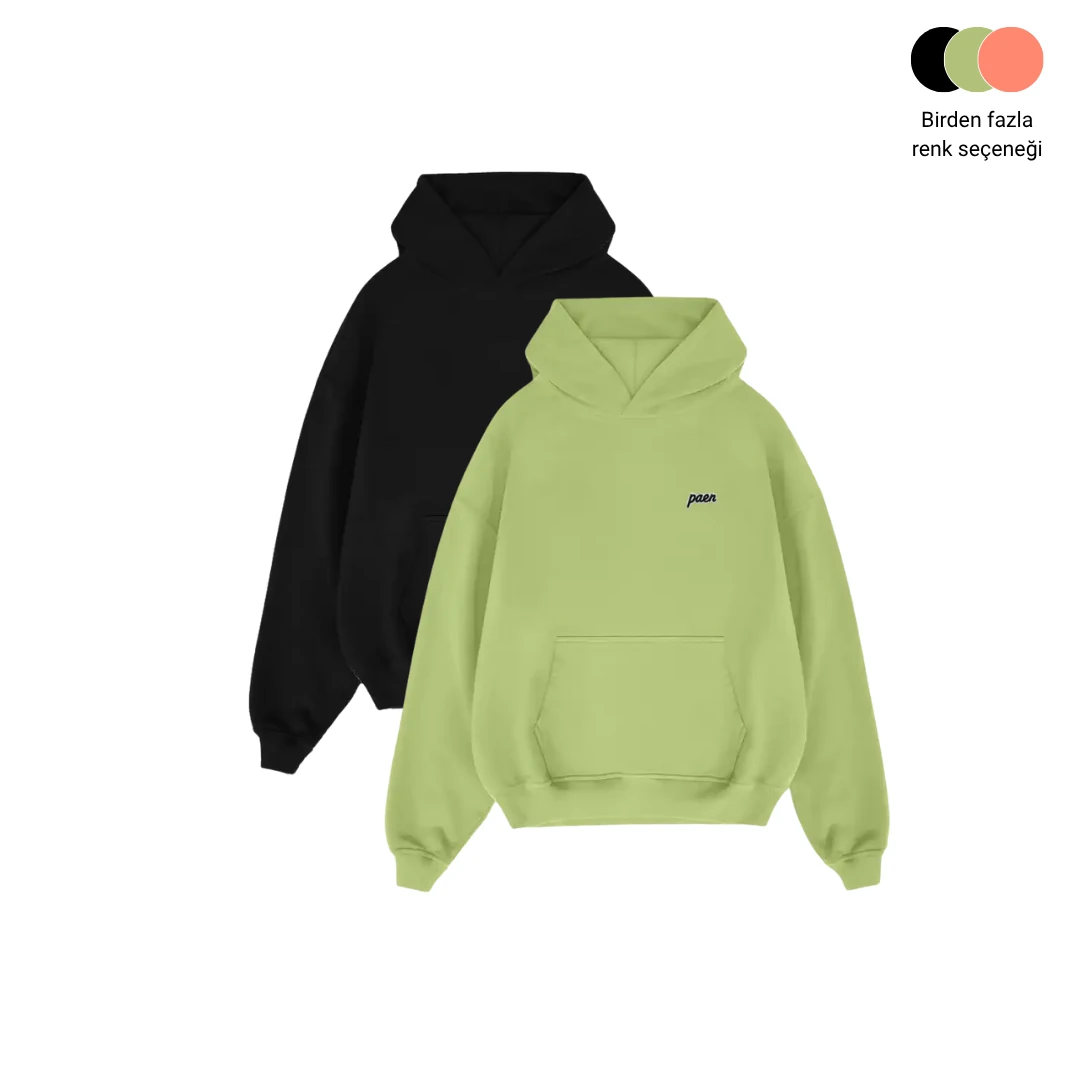 PAEN Basic Unisex 2'li Hoodie Paketi
