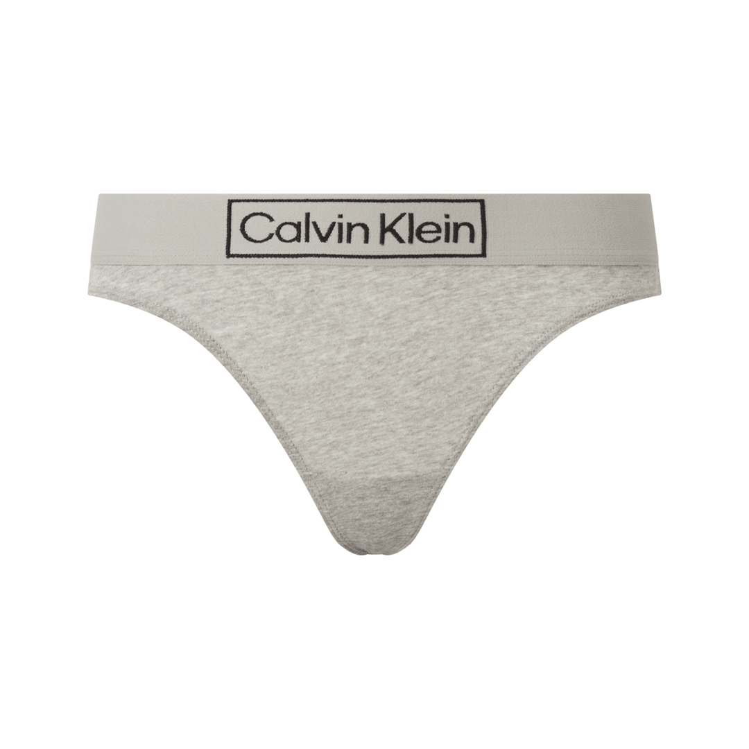 Calvin Klein Kadın Reimagined Heritage Thong Külot - Gri