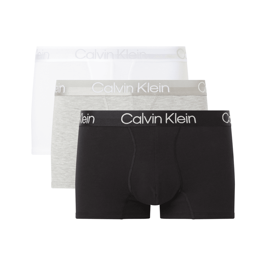 Calvin Klein Erkek 3'lü Trunk Boxer Seti - Siyah / Gri / Beyaz