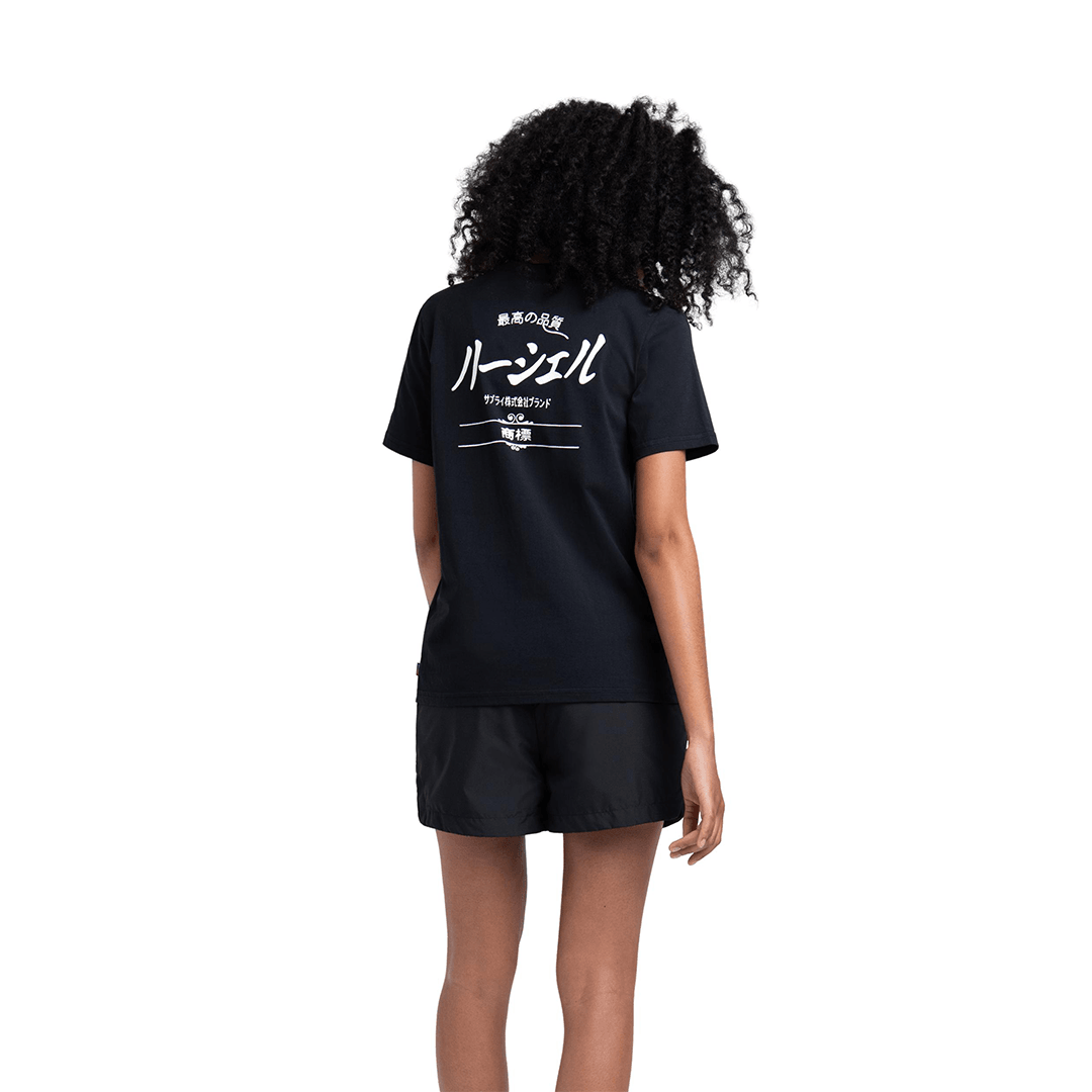 Herschel Tee Japanese Classic Logo Black Kadın T-Shirt