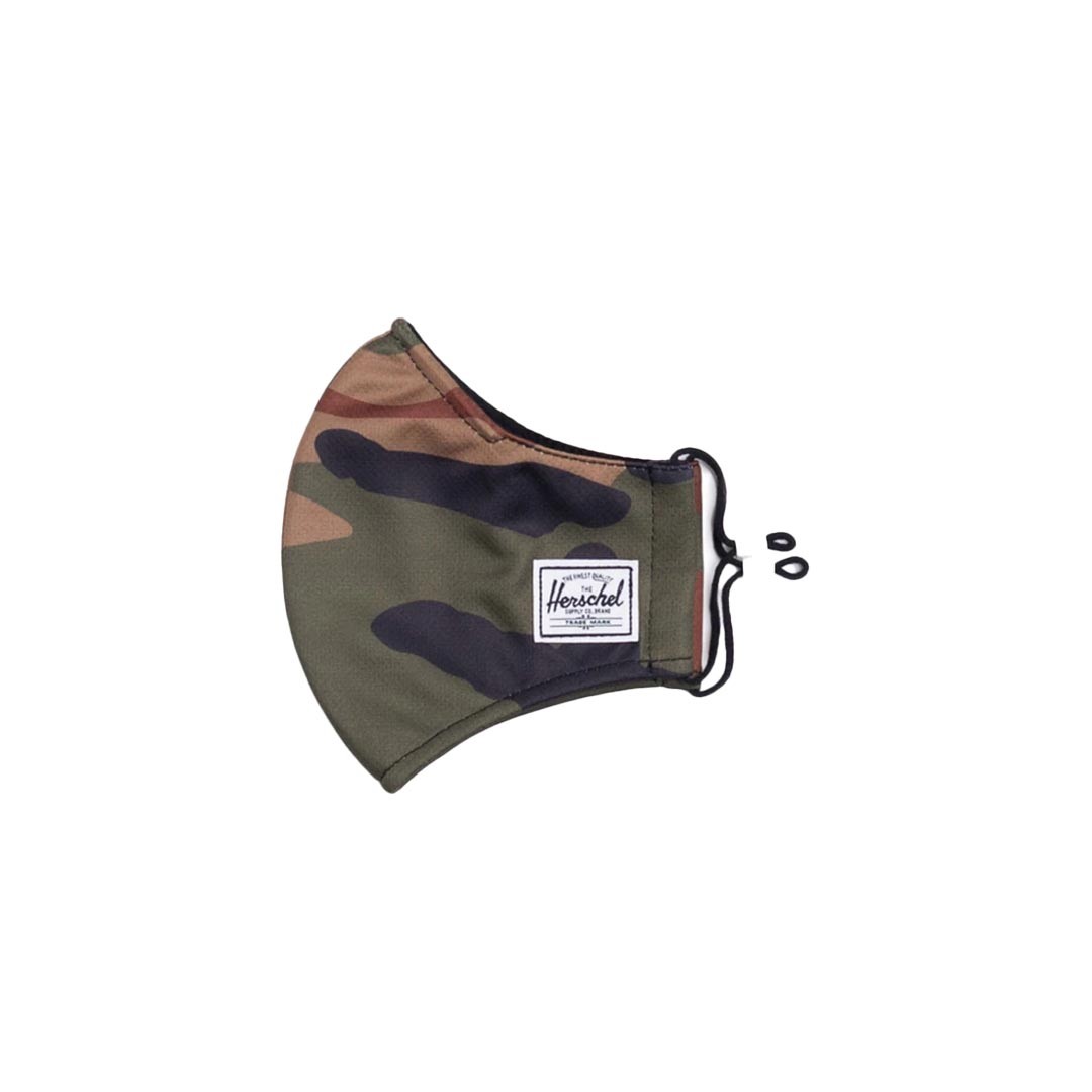 Herschel Classic Fitted Face Mask Woodland Camo