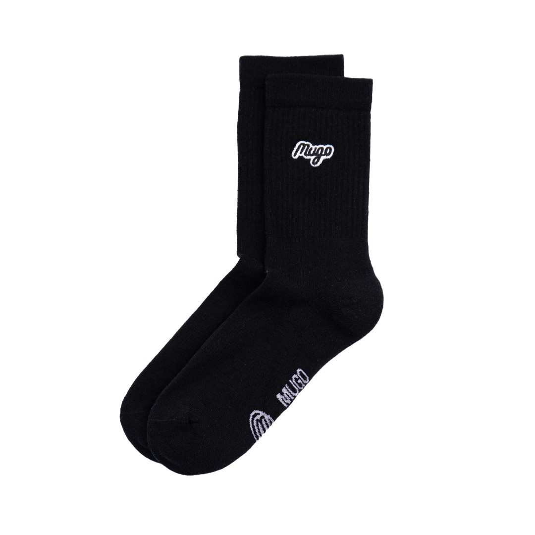 MUGO Essential Unisex Fitilli Havlu Çorap - Siyah