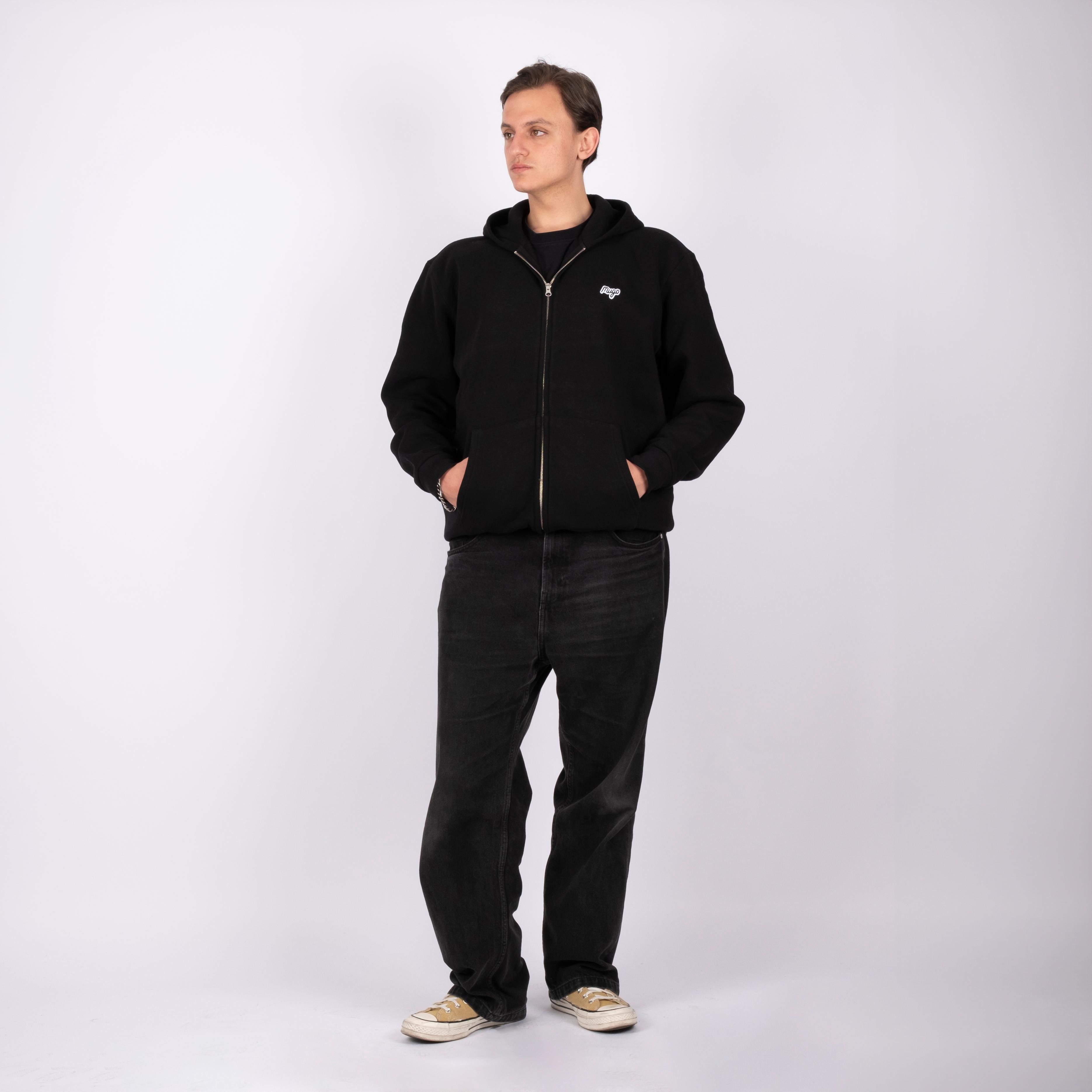 MUGO Basic Unisex Zip Hoodie