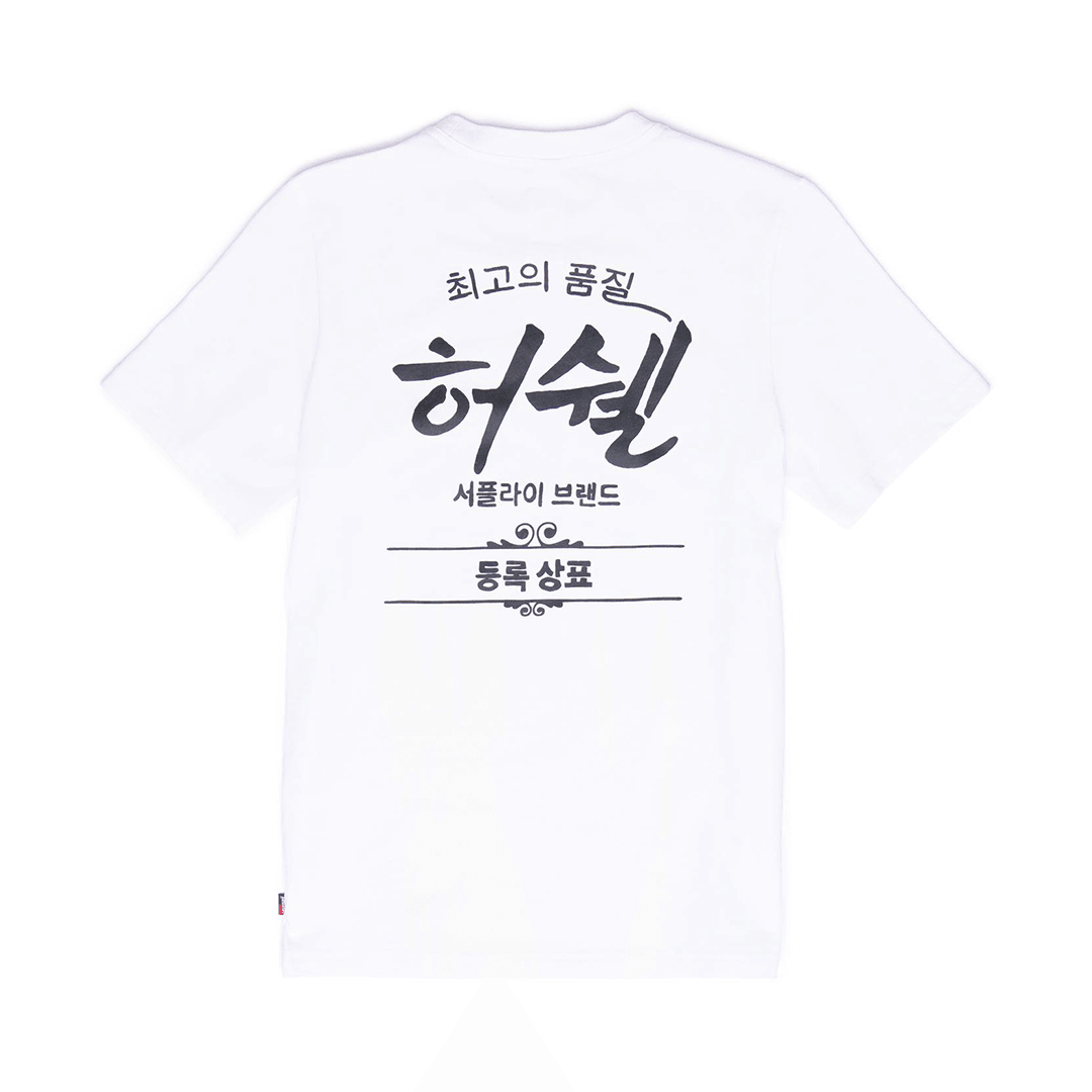Herschel Tee Korean Classic Logo Bright White Kadın T-Shirt