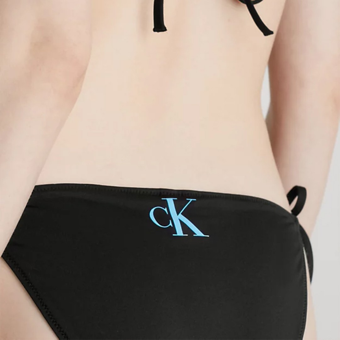 Calvin Klein Kadın String Side Tie Bikini Altı Siyah