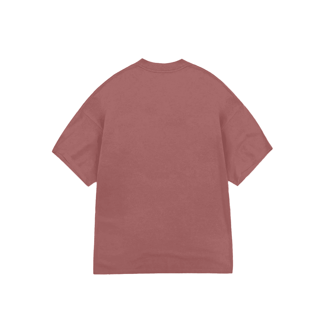 MUGO Basic Unisex Oversize T-shirt - Gül Kurusu