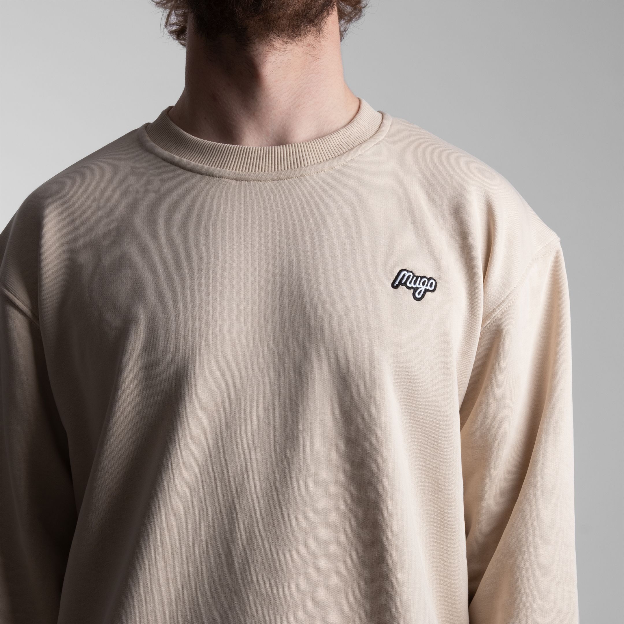 MUGO Basic Unisex Sweatshirt - Bej