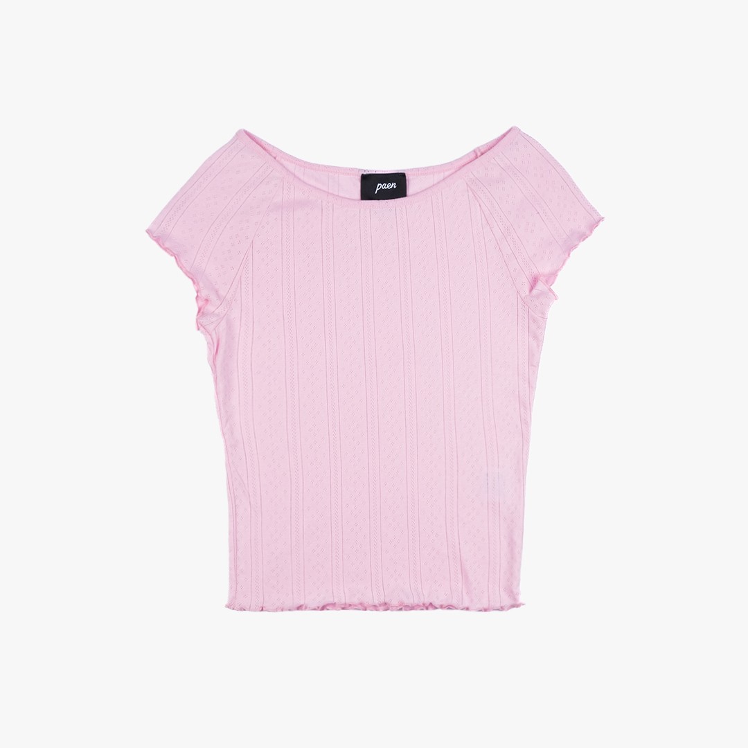 PAEN Dokulu Baby Kadın T-shirt - Pembe