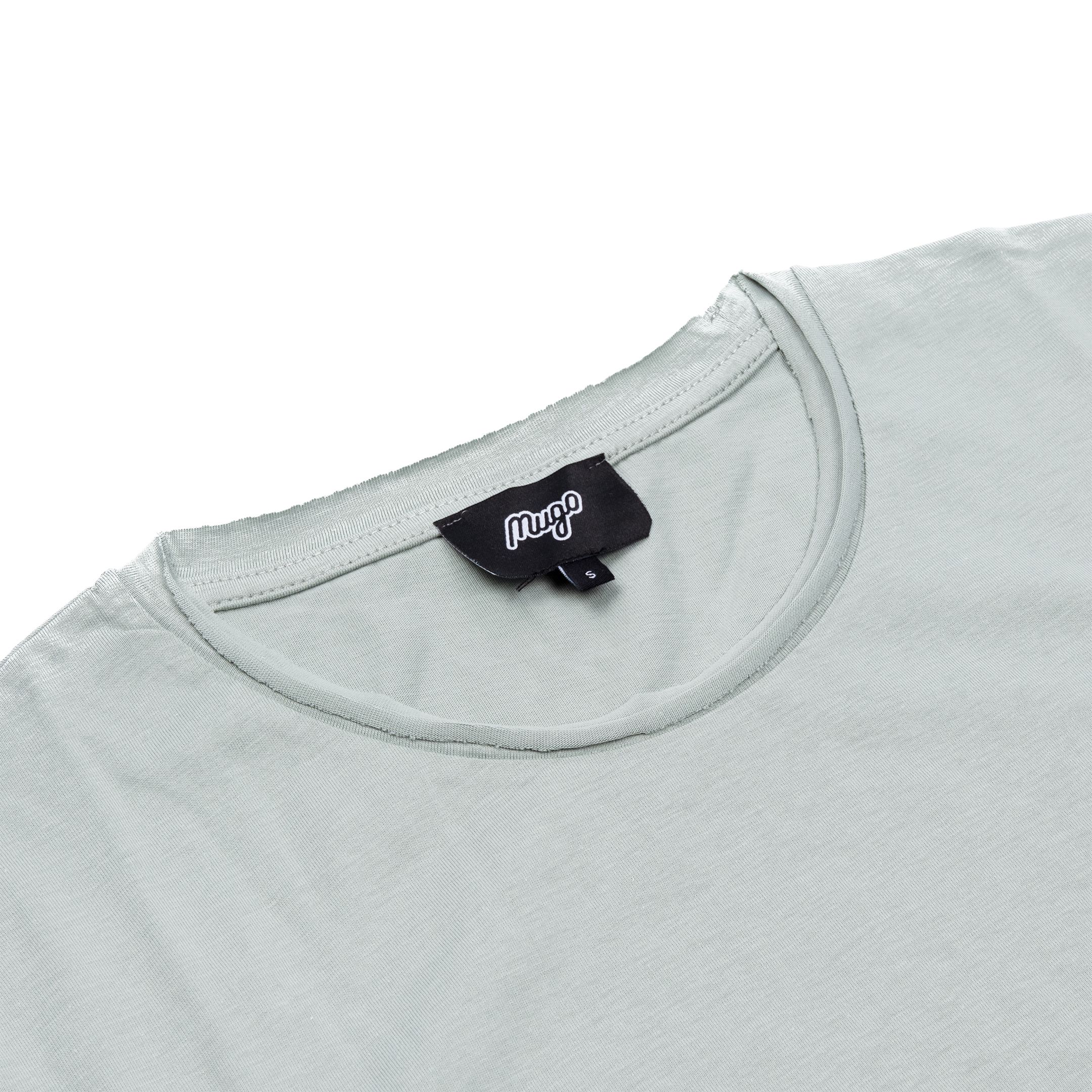 MUGO Pis Yaka Regular Fit Basic T-shirt - Mint