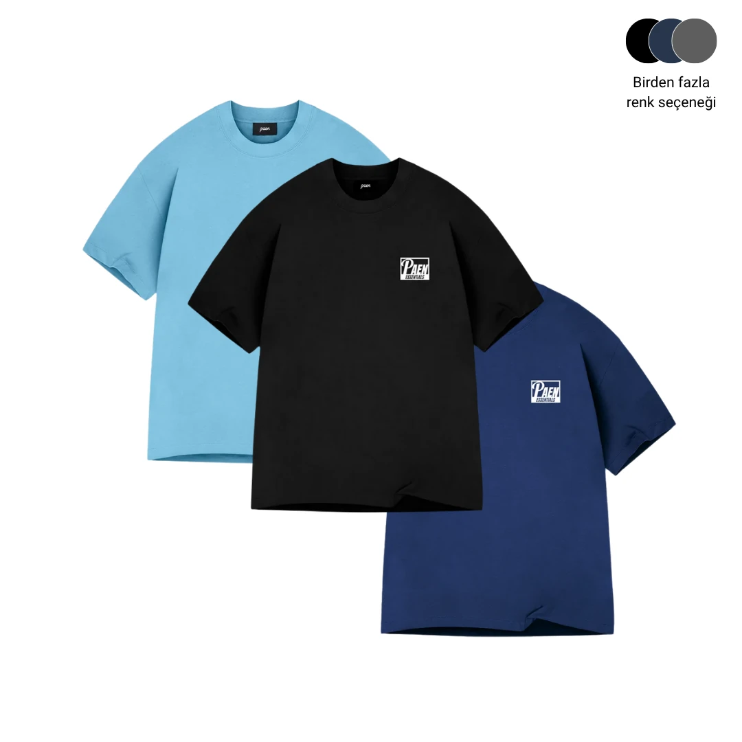 PAEN Essential 3'lü T-shirt Paketi