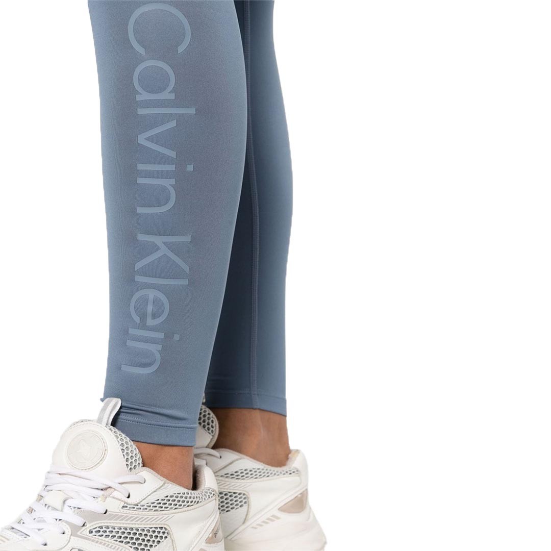 Calvin Klein Kadın Sporcu Taytı Mavi