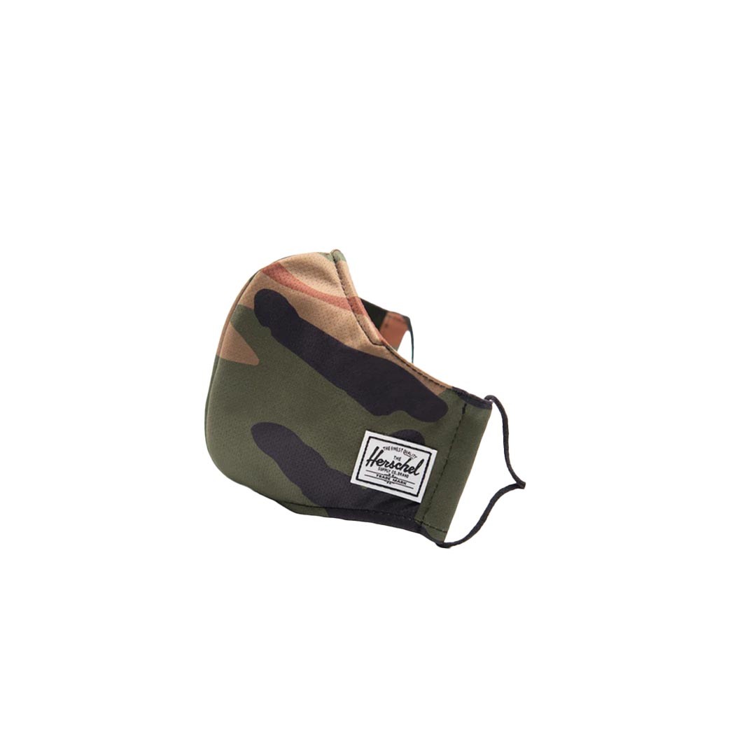 Herschel Classic Fitted Face Mask Woodland Camo