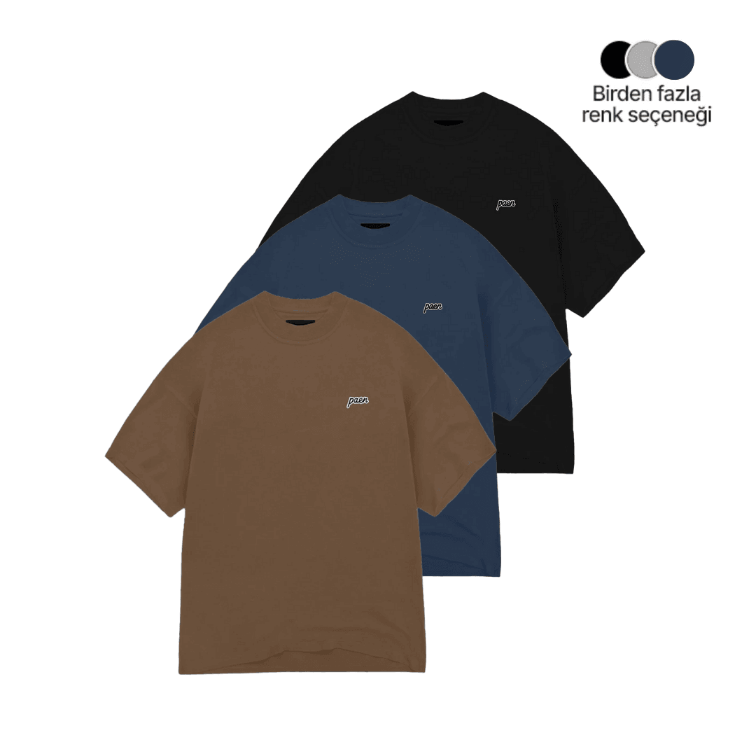 PAEN Oversize 3'lü T-shirt Paketi