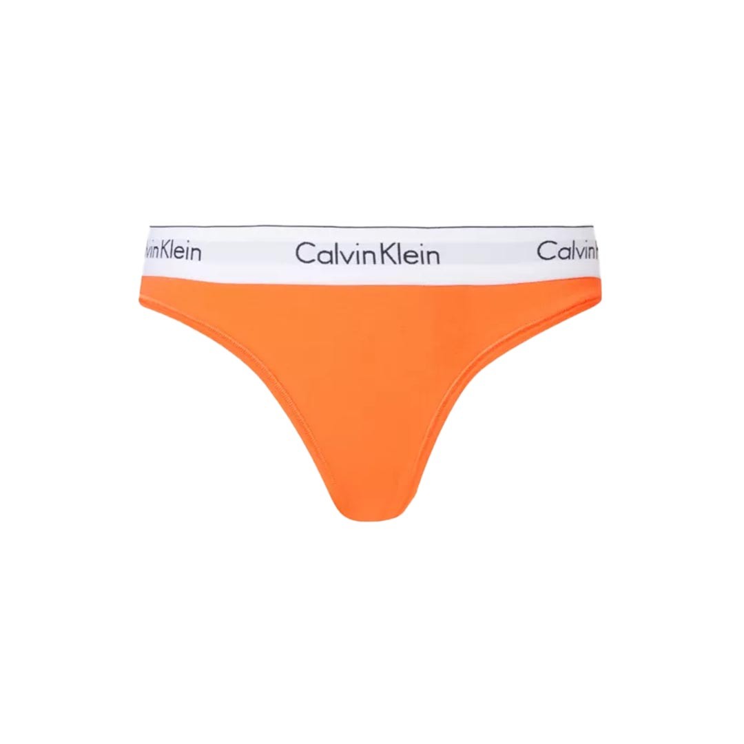 Calvin Klein Kadın Modern Cotton Thong Külot - Turuncu