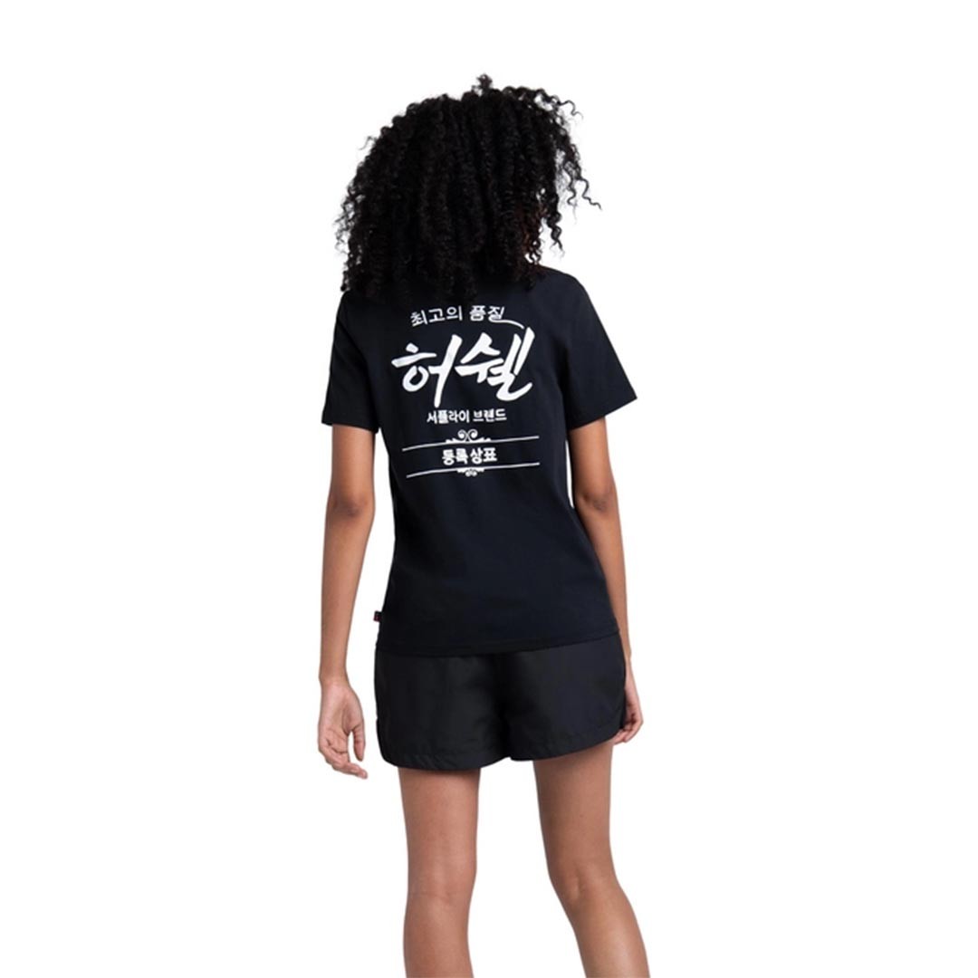 Herschel Tee Korean Classic Logo Black Kadın T-Shirt Fiyatı