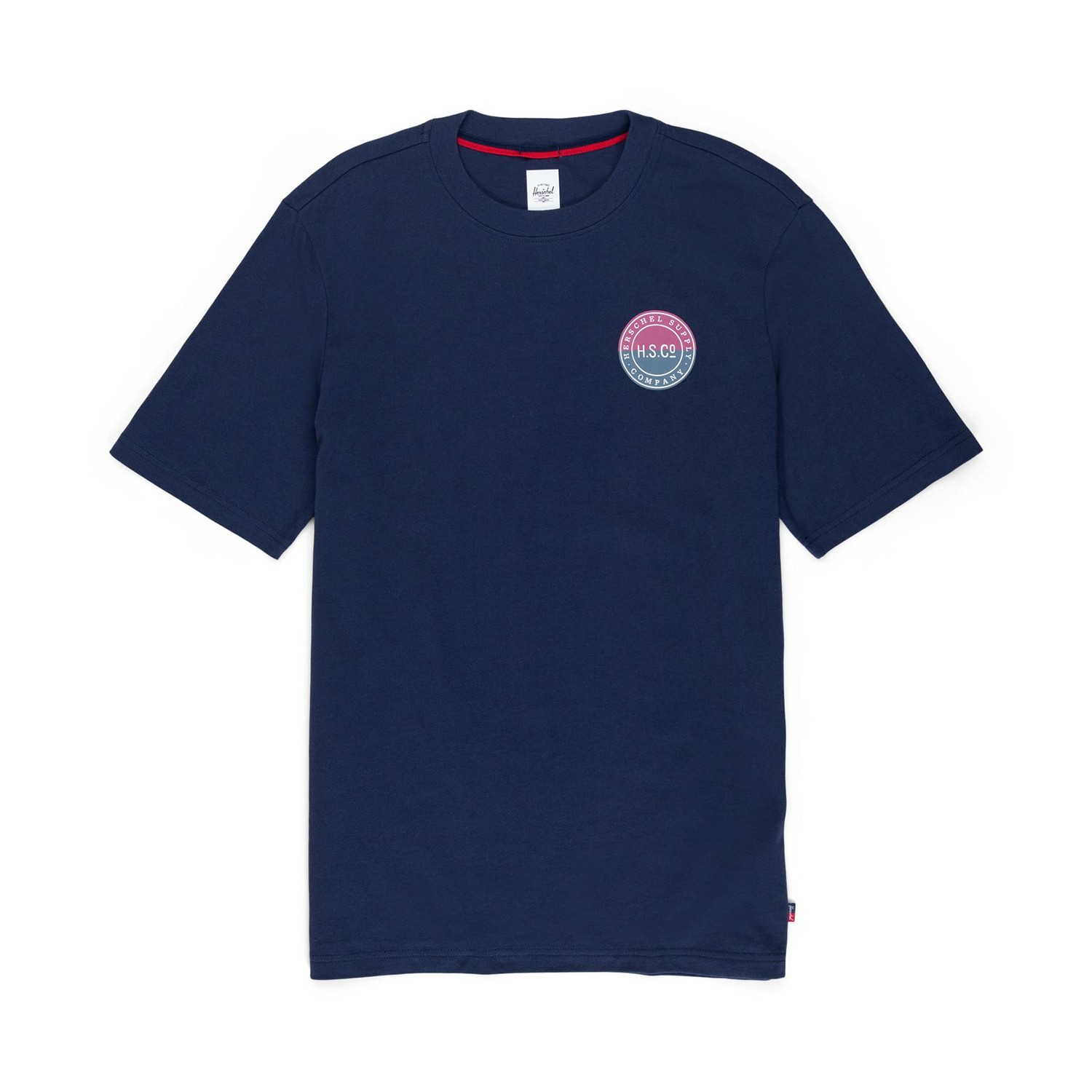 Herschel Tee Two Tone Logo Stamp Peacoat Erkek T-Shirt