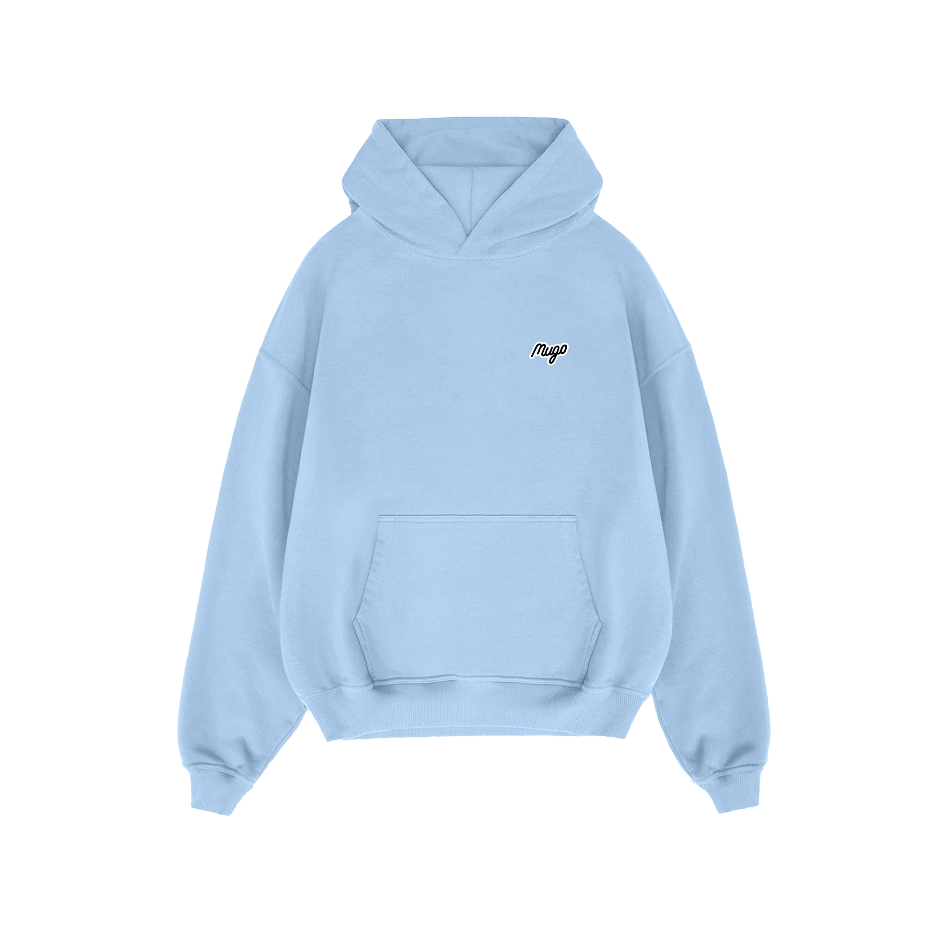 MUGO Basic Unisex Hoodie - Açık Mavi