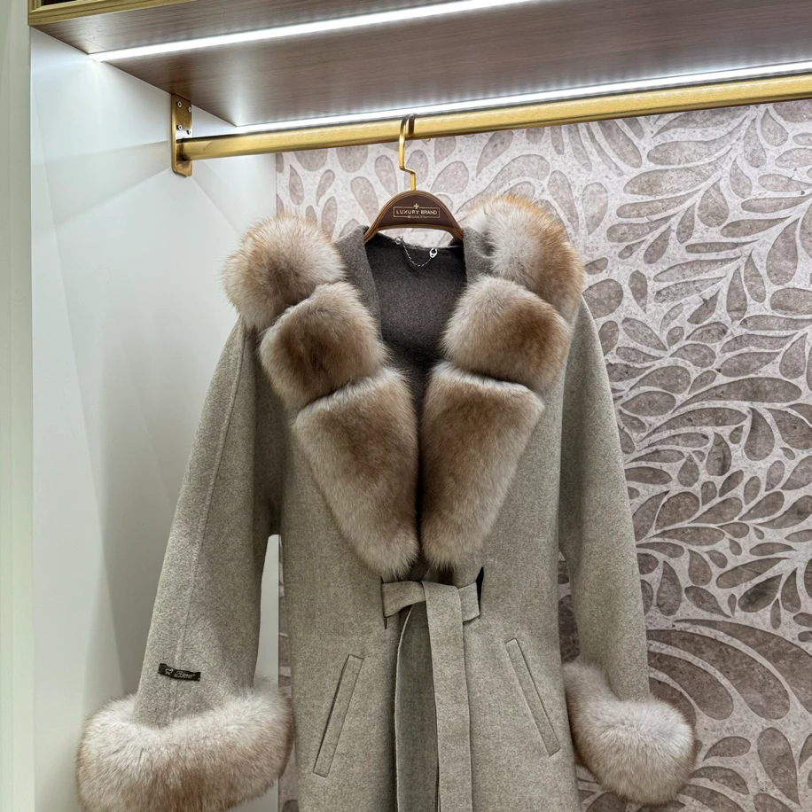 Andrea Fox Fur Caban