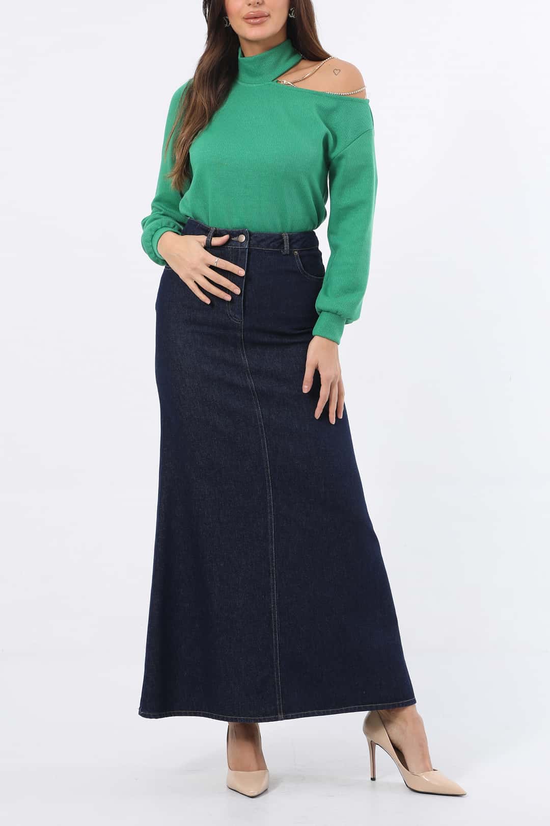 Denim etek EL-1115