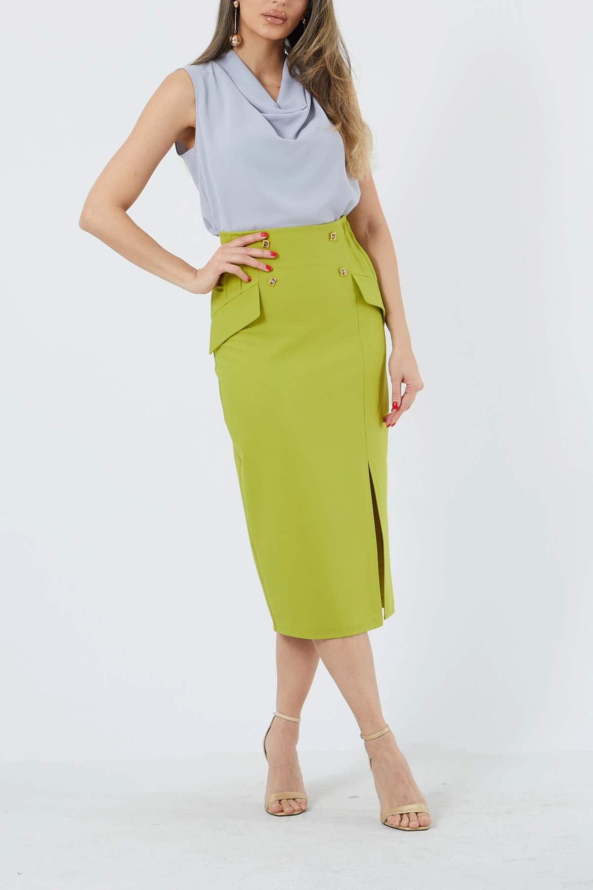 Nervür dikişli kalem etek EL-1106