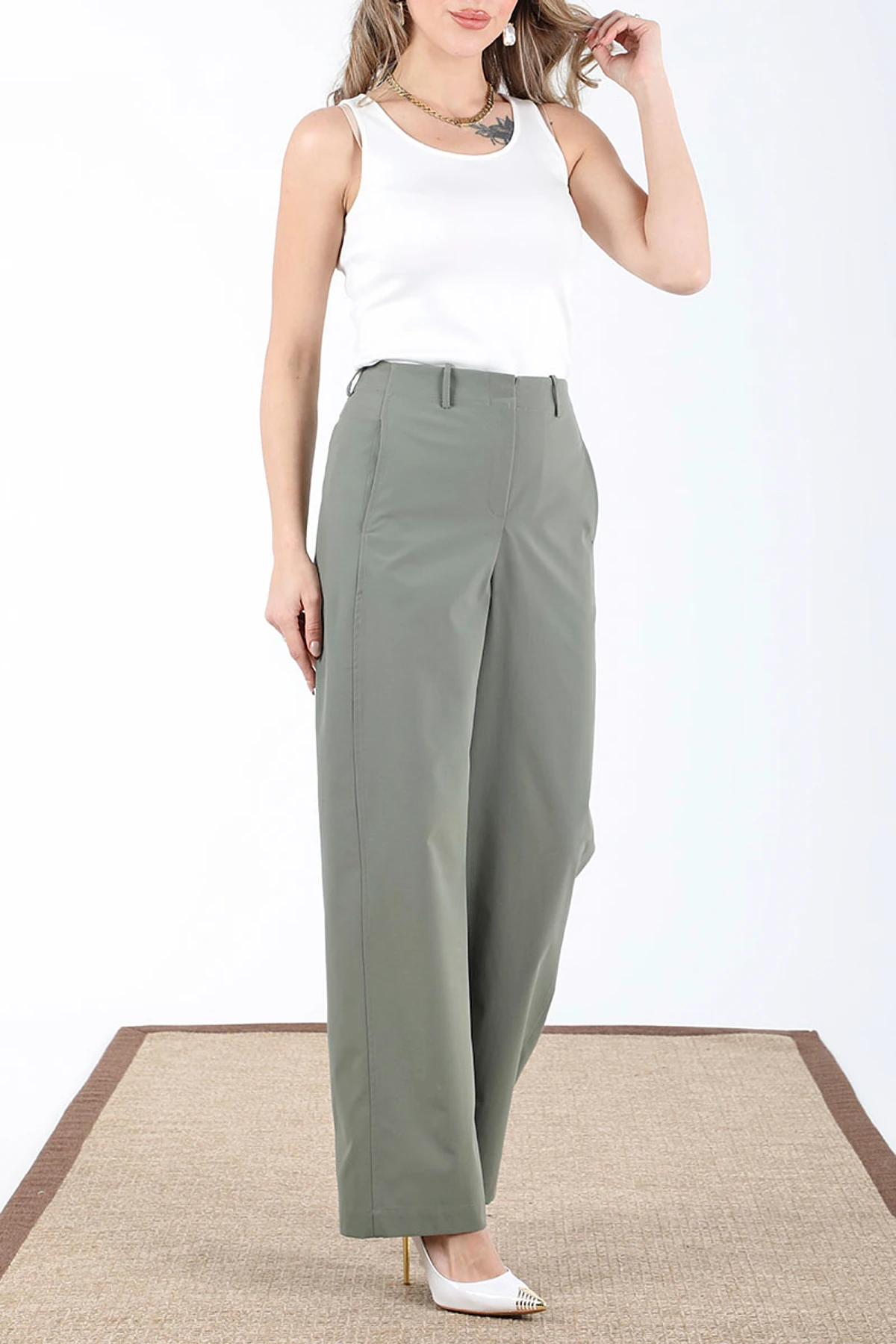 Pamuk pantolon EL-1174 - HAKİ