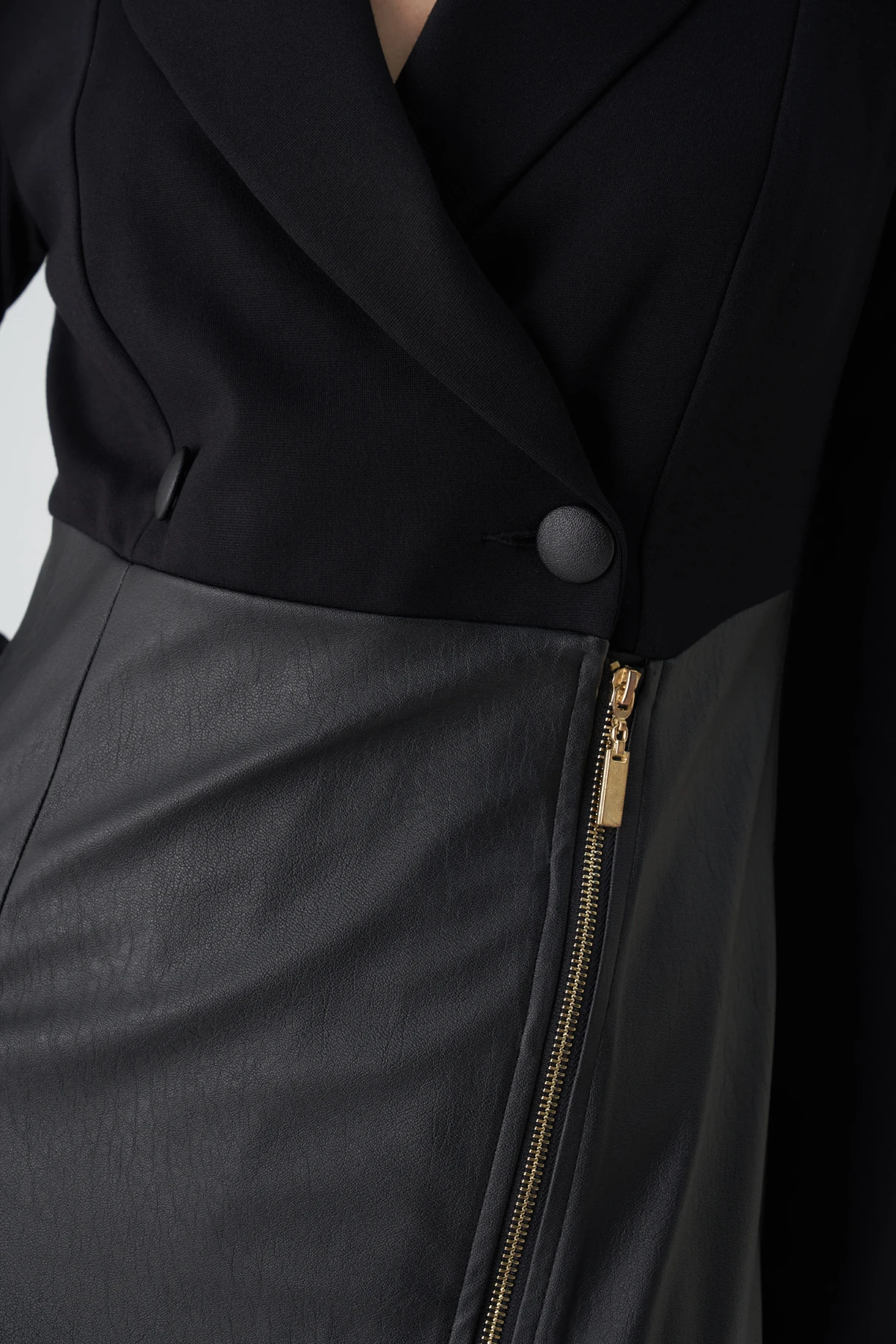 Örme garnili midi elbise EL-4428