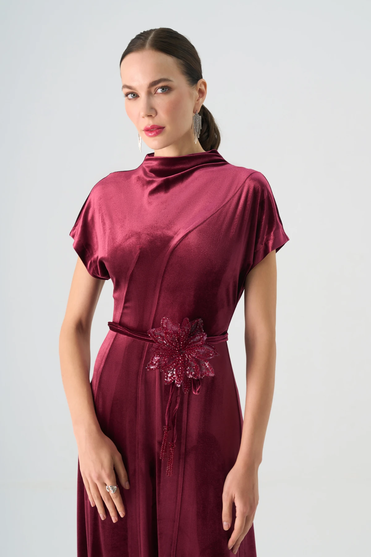 Kuşaklı Kadın Abiye EL-4444