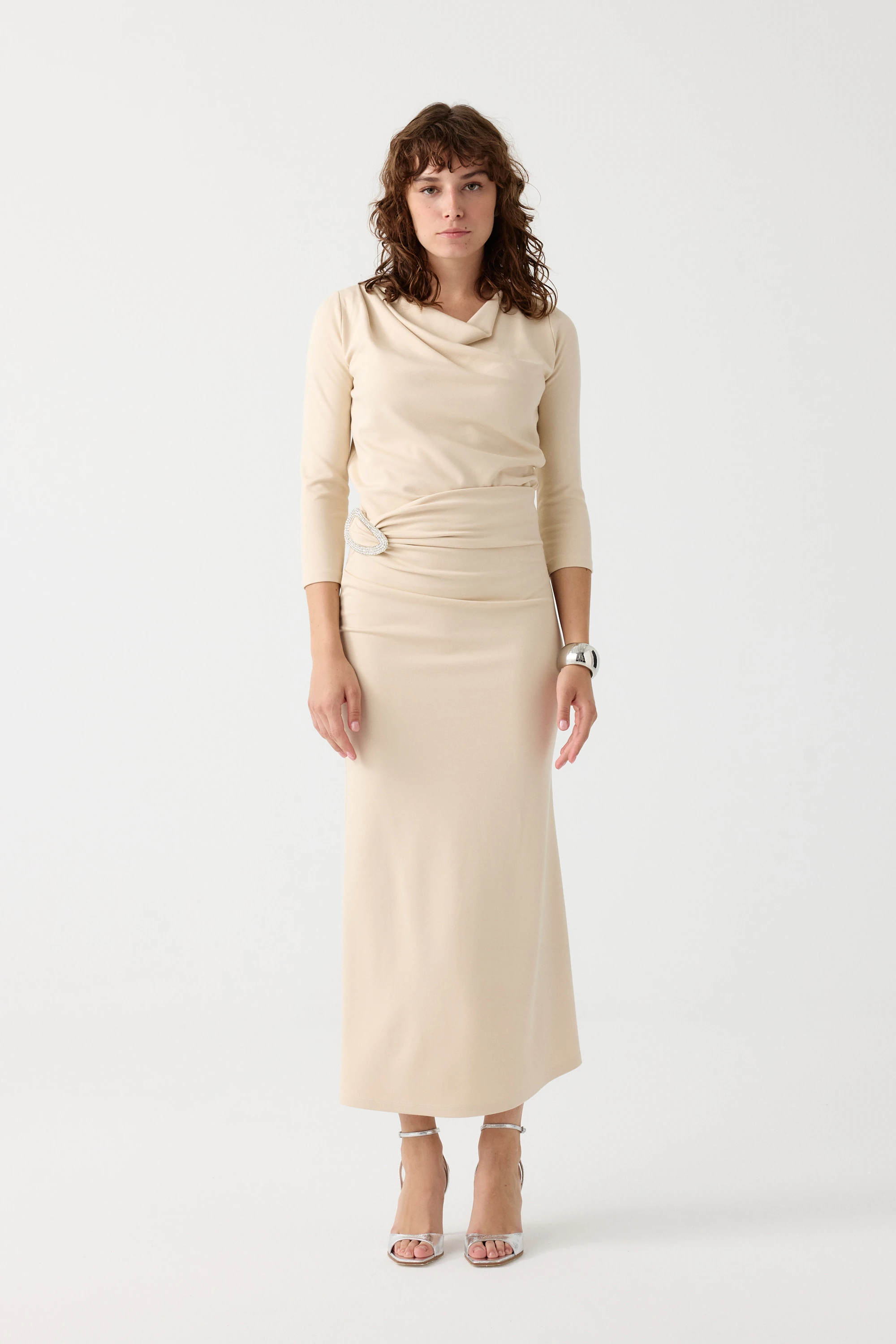 Taşlı aksesuarlı örme takım EL-2721