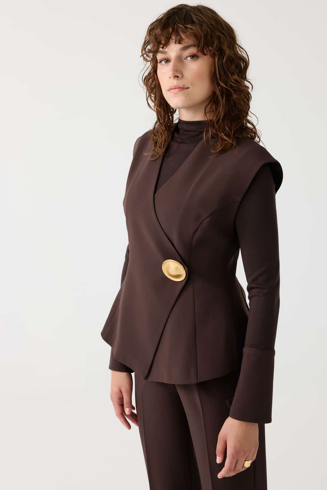 CEKET PANTOLON TAKIM EL-2711 - KAHVERENGİ