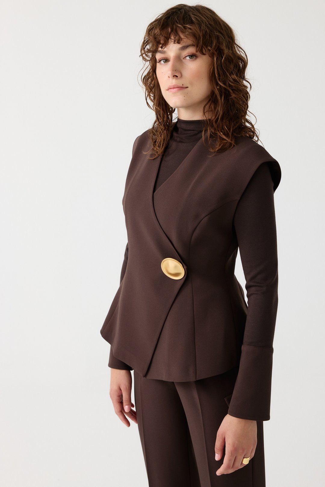 CEKET PANTOLON TAKIM EL-2711 - KAHVERENGİ